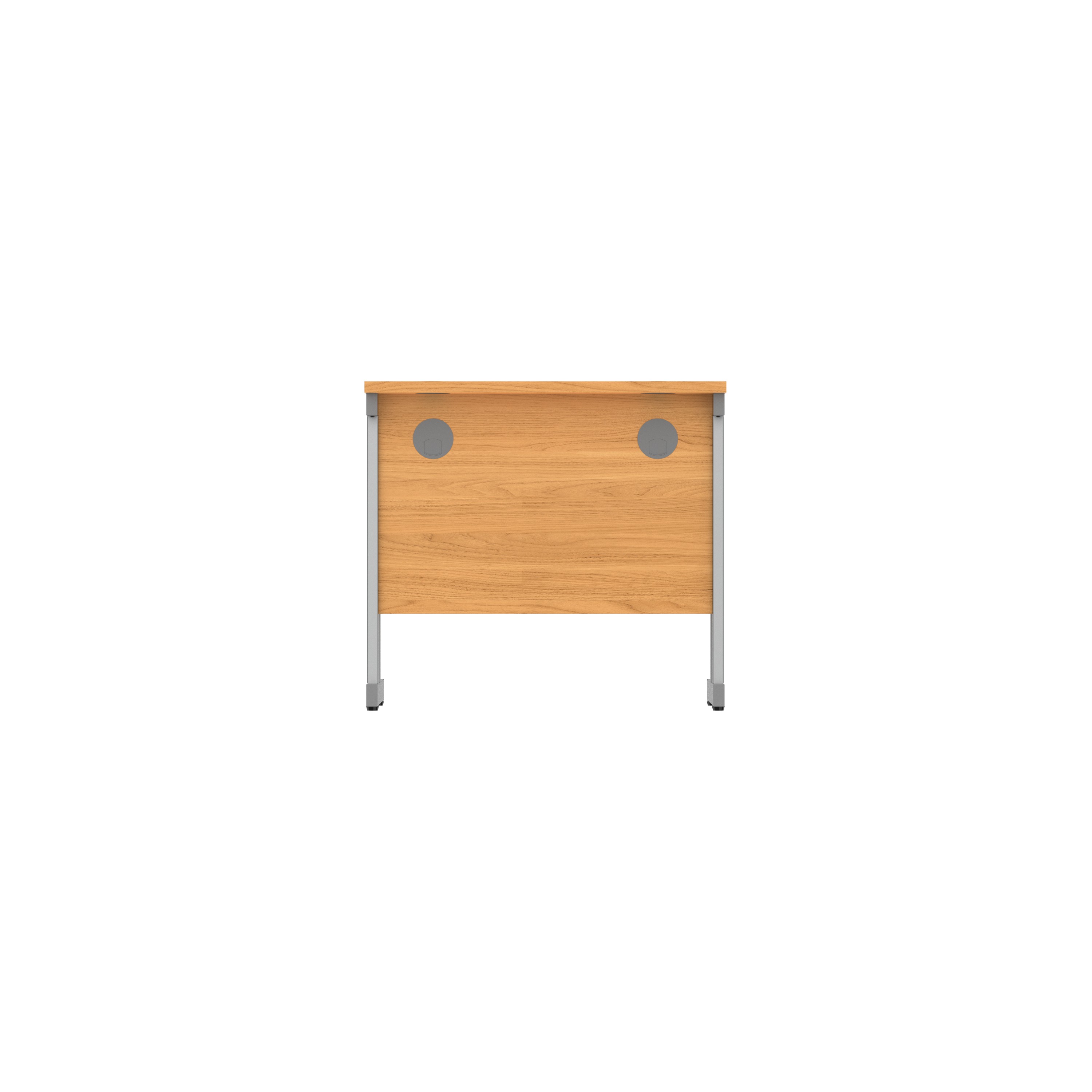 Office Rectangular Desk with Steel Double Upright Cantilever Frame (FSC) | 800X600 | Norwegian Beech/Graphite thumbnail 5