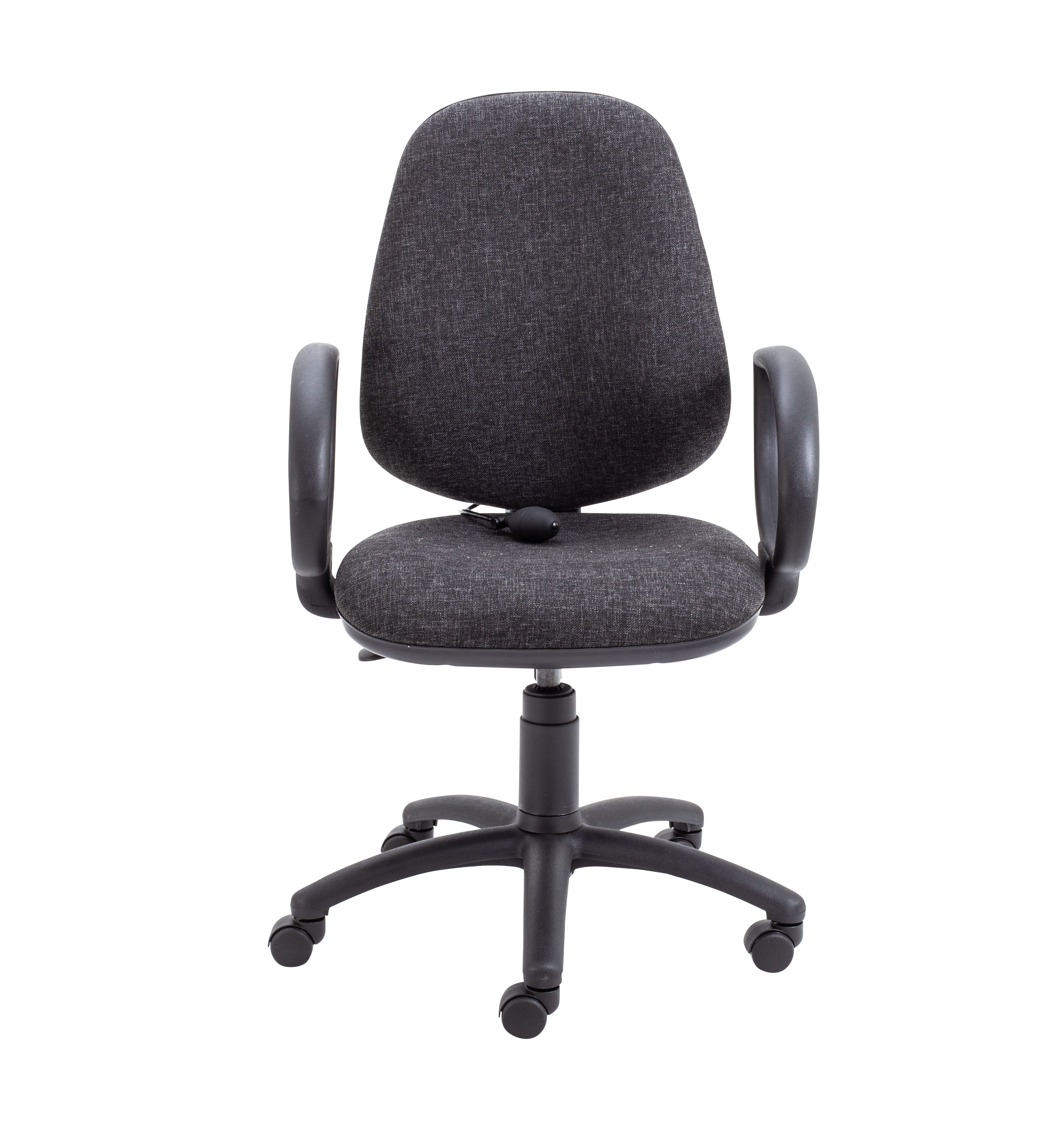 Calypso Ergo 2 Lever Office Chair with Lumbar Pump | Fixed Arms | Charcoal thumbnail 2