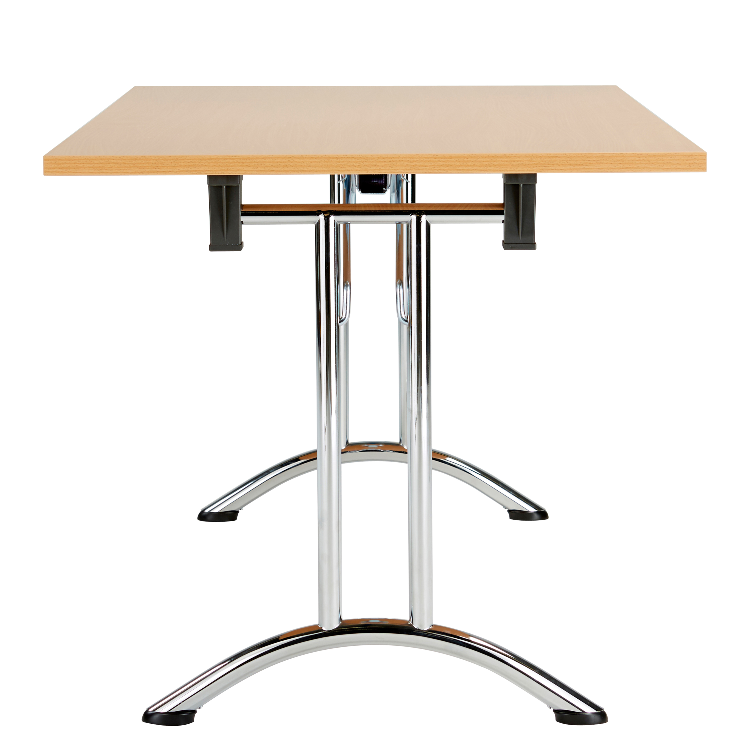 One Union Rectangular Folding Table (FSC) | 1200 X 700 | Beech/Chrome thumbnail 3