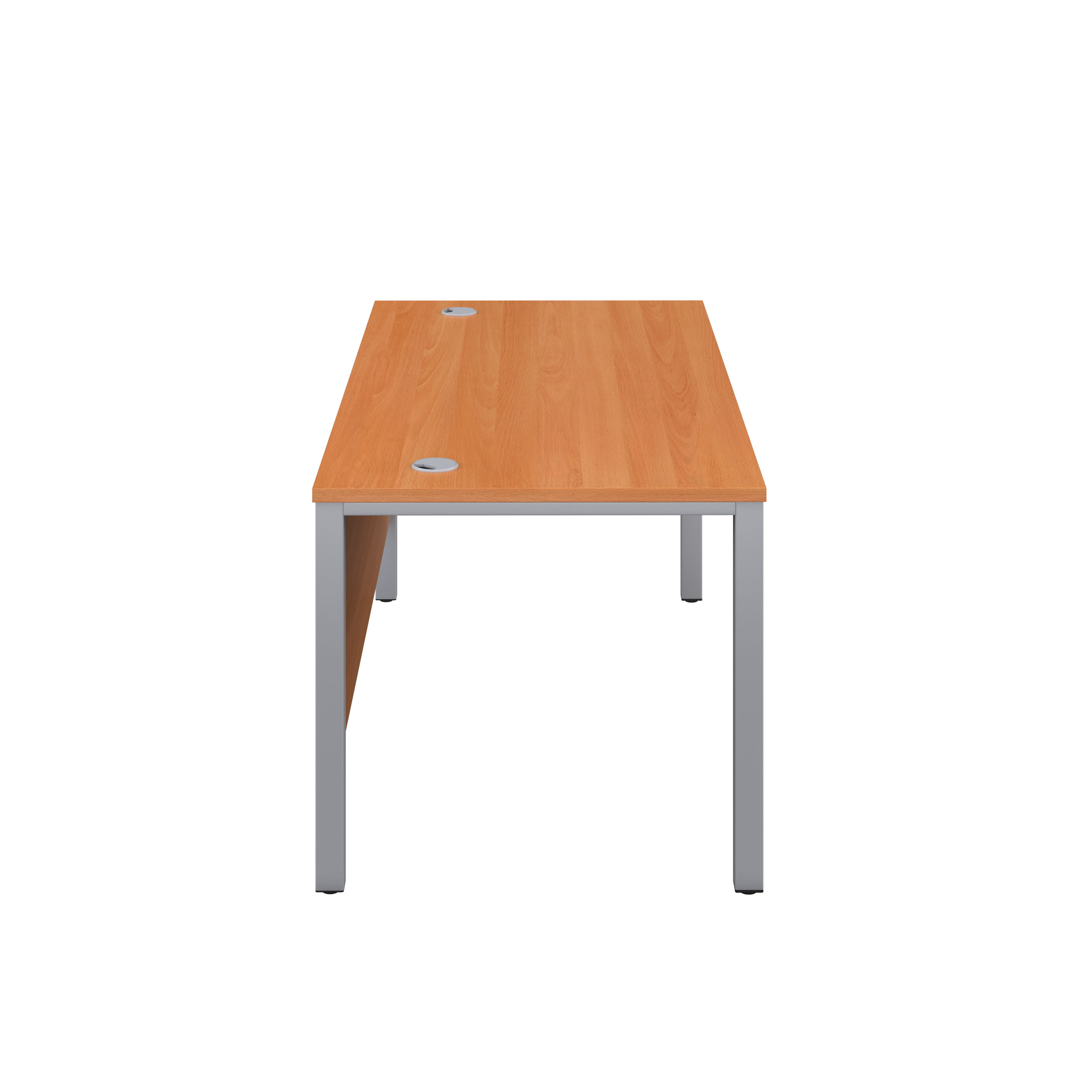 Goal Post Rectangular Desk (FSC) | 1800X600 | Beech/Silver thumbnail 3