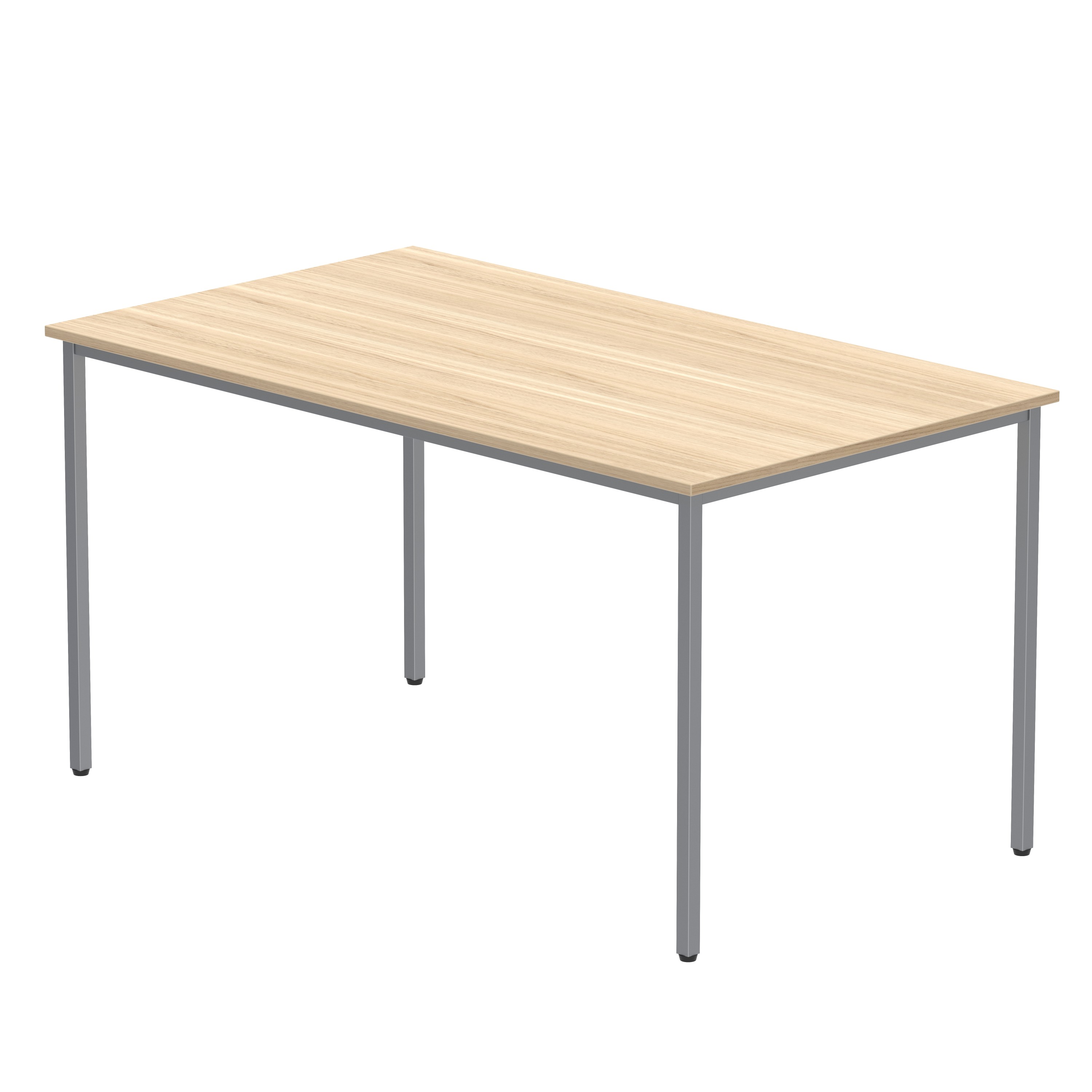 Office Rectangular Multi-Use Table (FSC) | 1400X800 | Canadian Oak/Silver