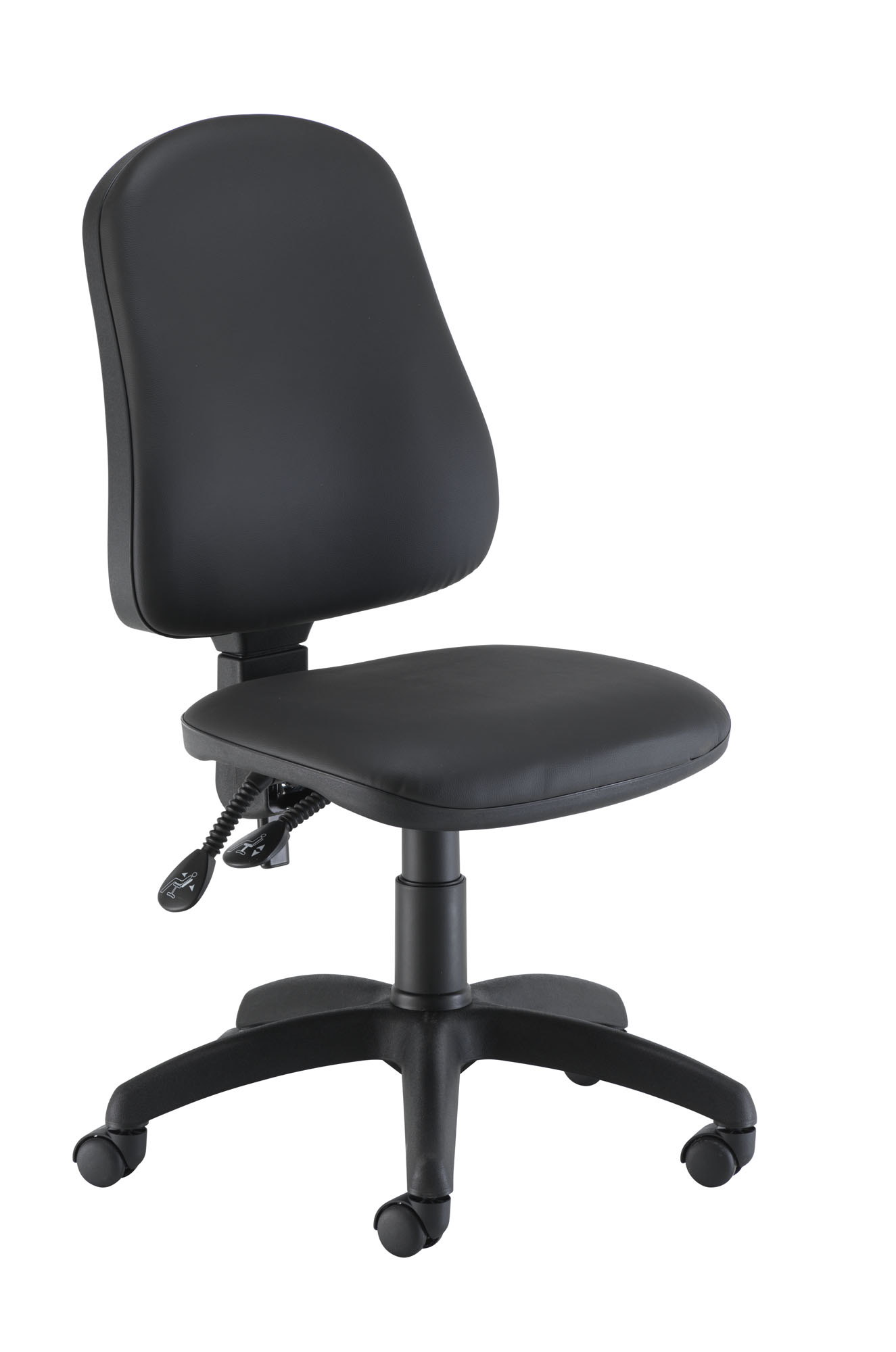 Calypso 2 High Back Operator Chair | No Arms | Black PU
