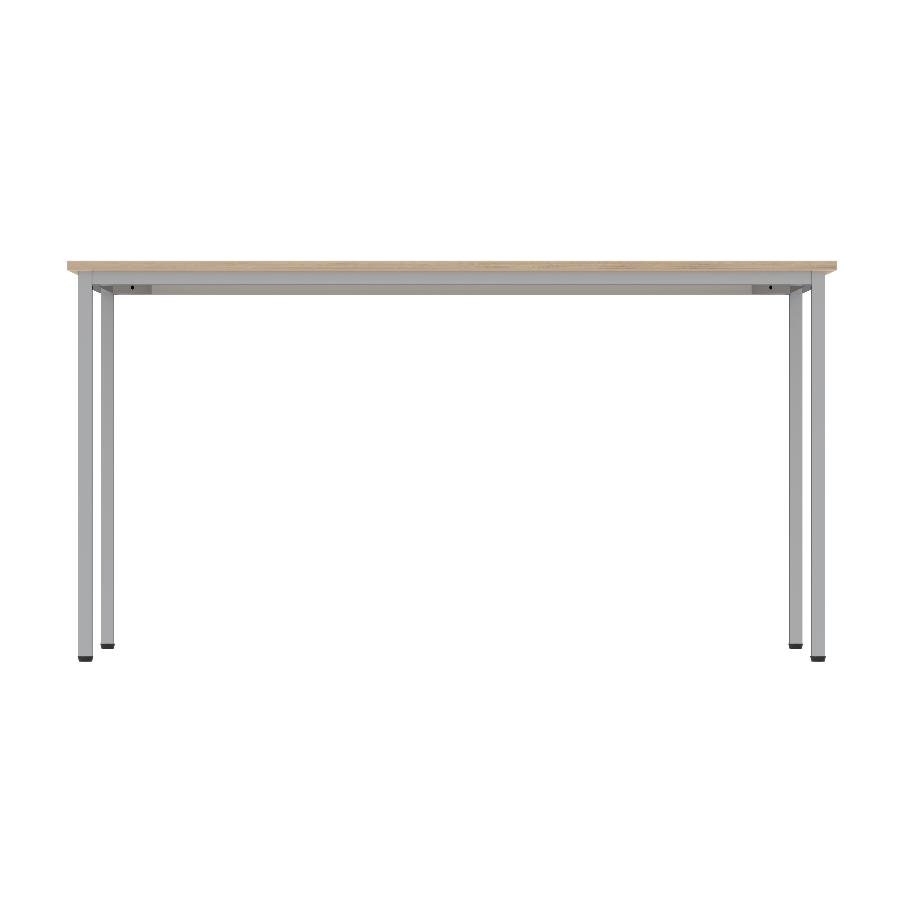 Office Rectangular Multi-Use Table (FSC) | 1400X800 | Canadian Oak/Silver thumbnail 4
