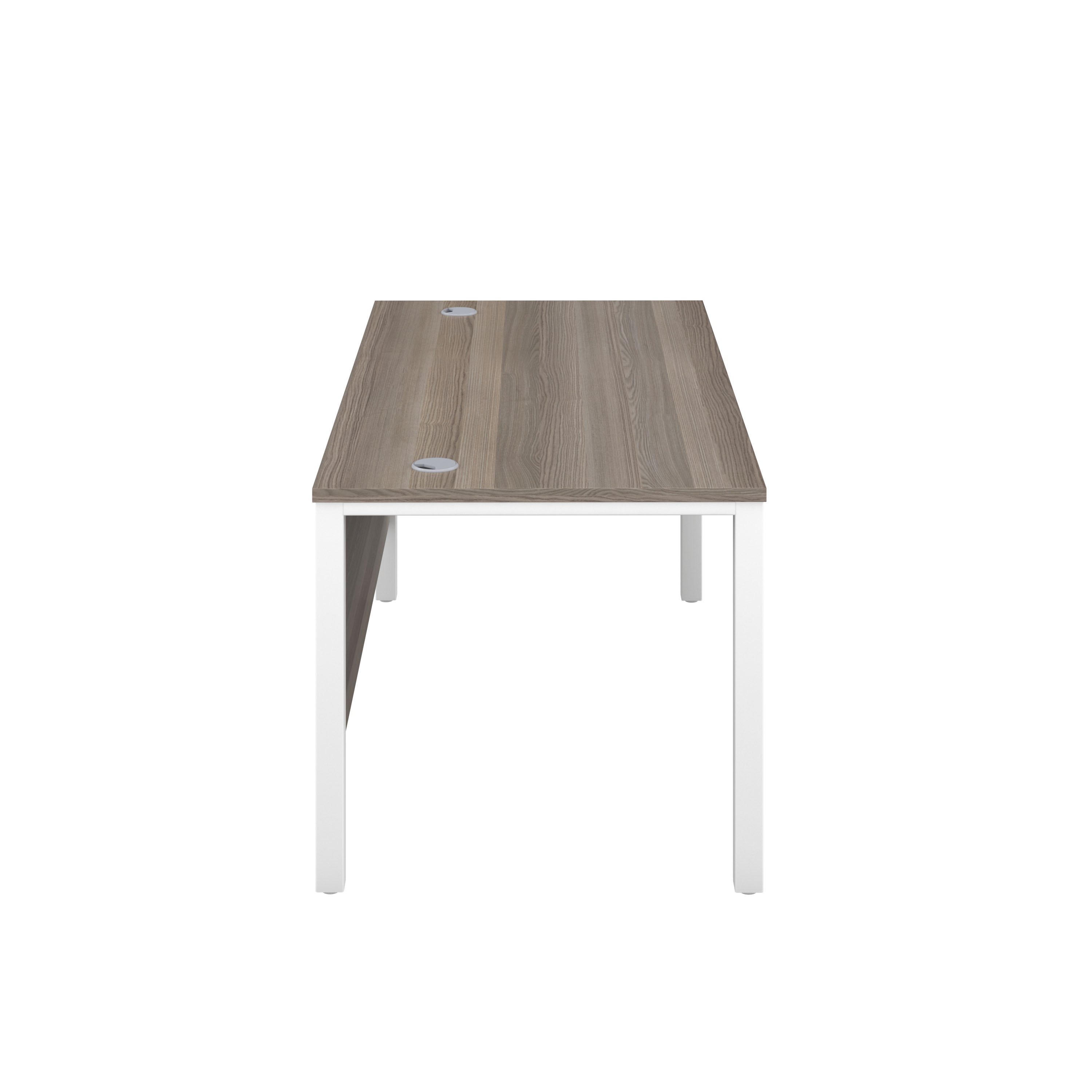 Goal Post Rectangular Desk (FSC) | 1800X600 | Grey Oak/White thumbnail 3