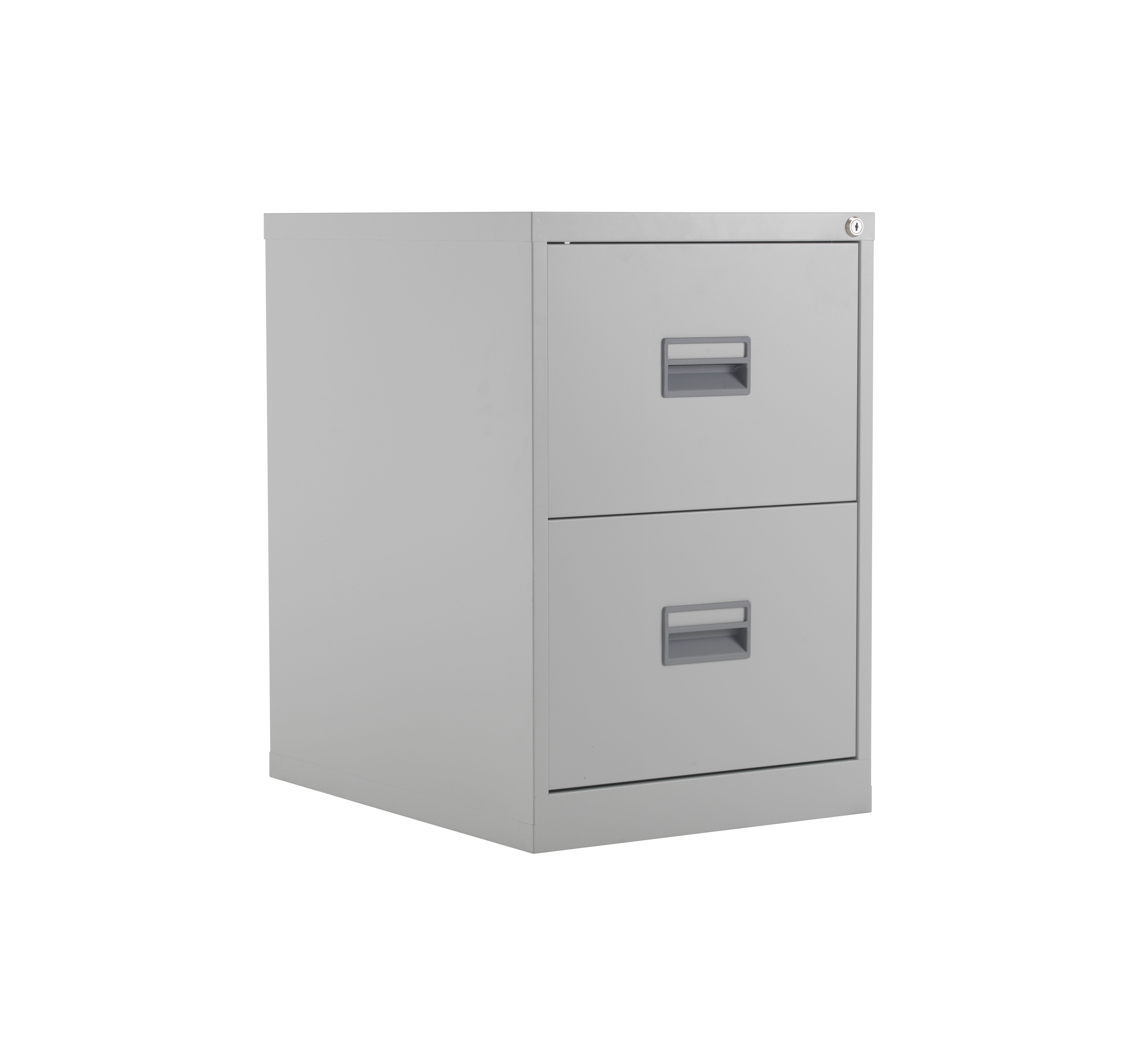 TC+Steel+2+Drawer+Filing+Cabinet+Grey