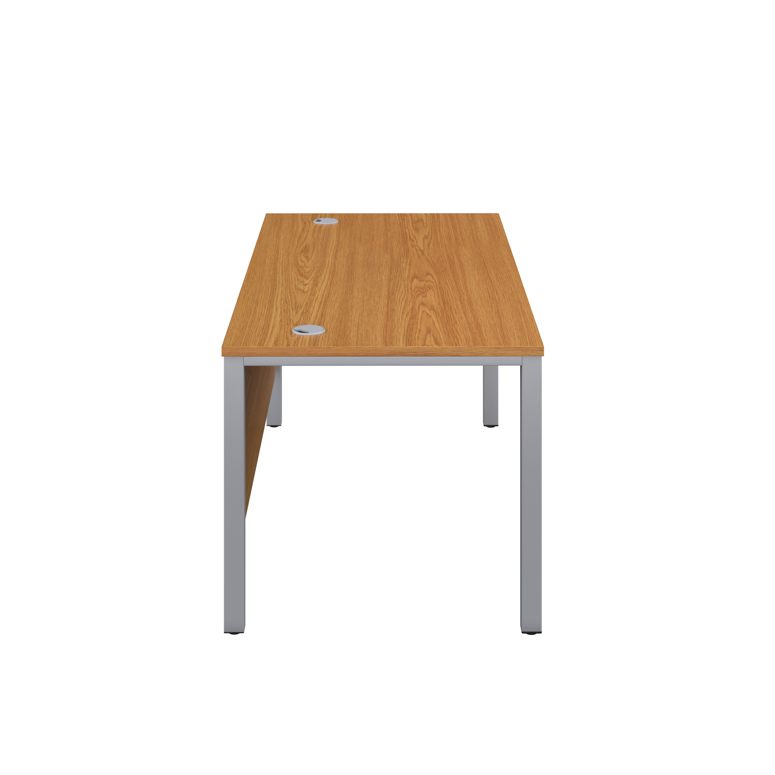 Goal Post Rectangular Desk (FSC) | 1800X600 | Nova Oak/Silver thumbnail 3