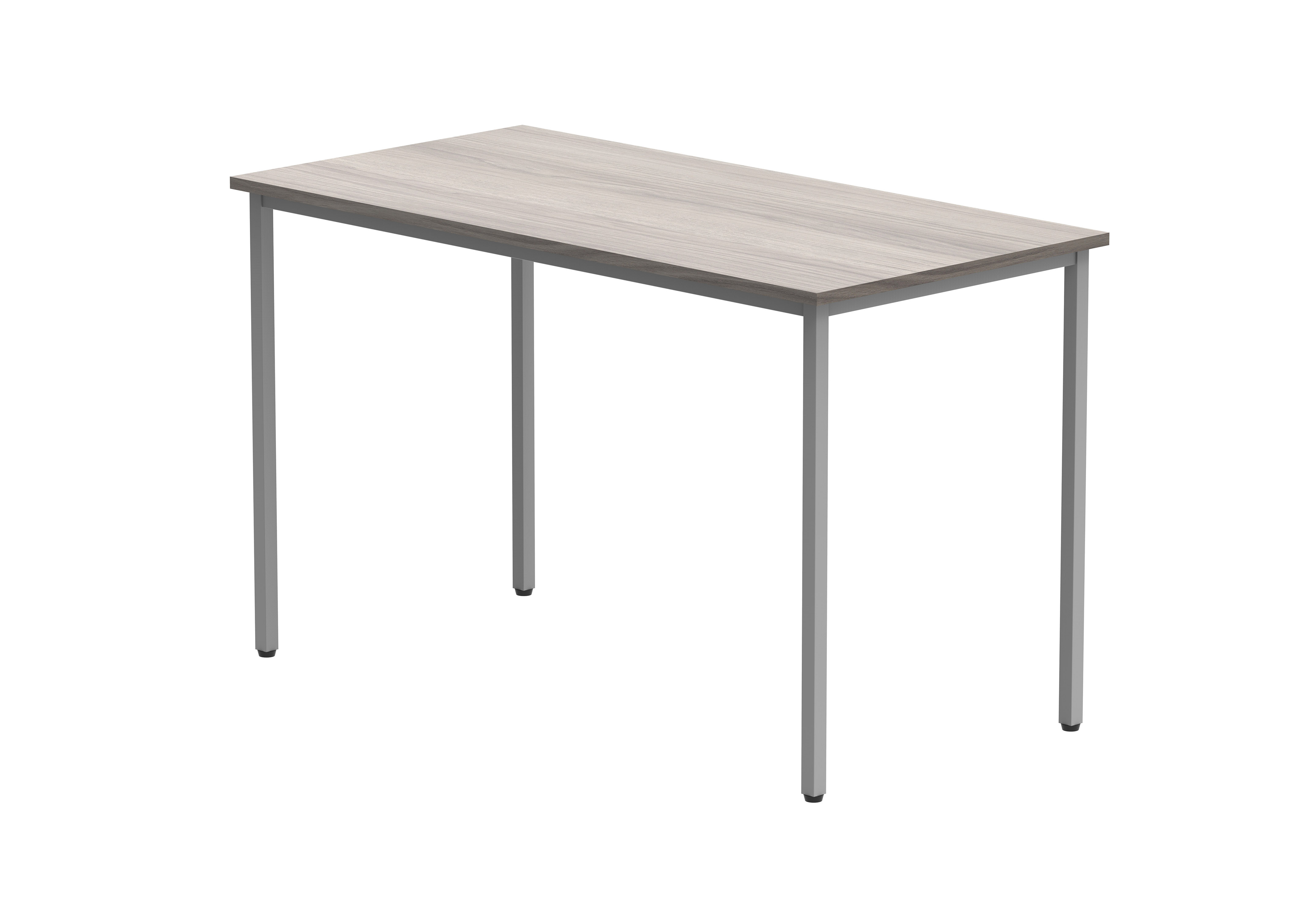 Office Rectangular Multi-Use Table (FSC) | 1200X600 | Alaskan Grey Oak/Silver thumbnail 4