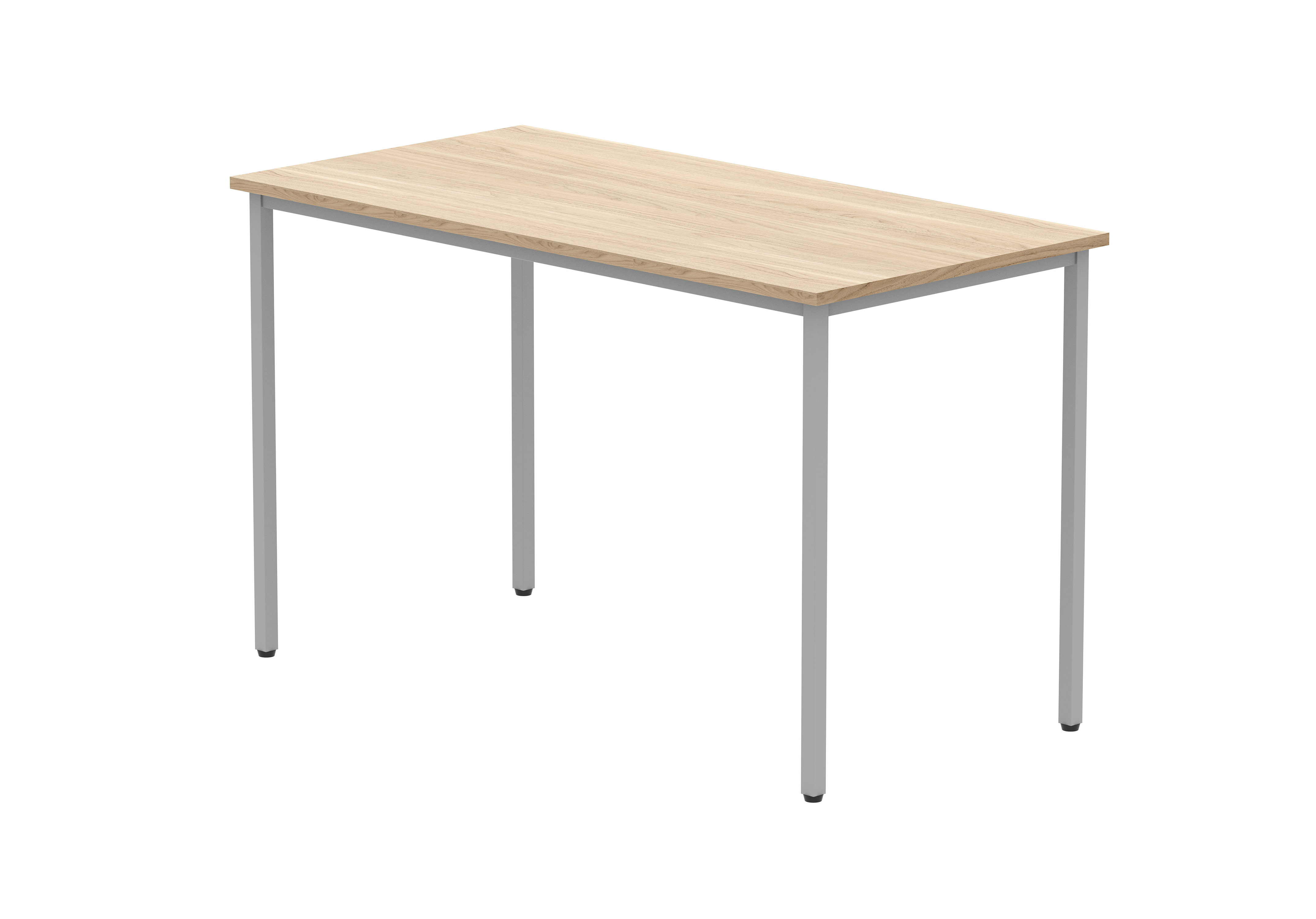 Office Rectangular Multi-Use Table (FSC) | 1200X600 | Canadian Oak/Silver thumbnail 4