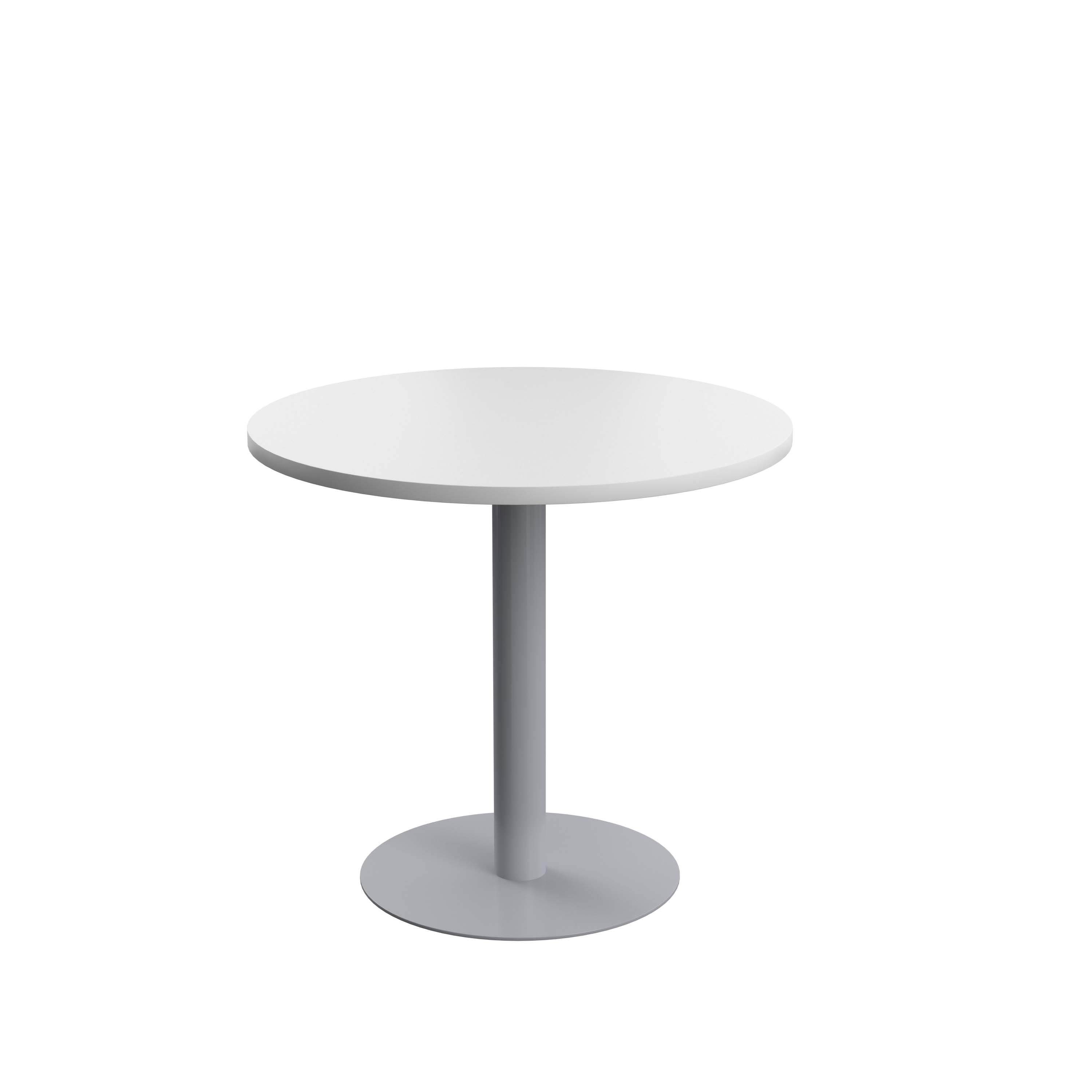 Contract Table Mid (FSC) | 800mm | White/Silver