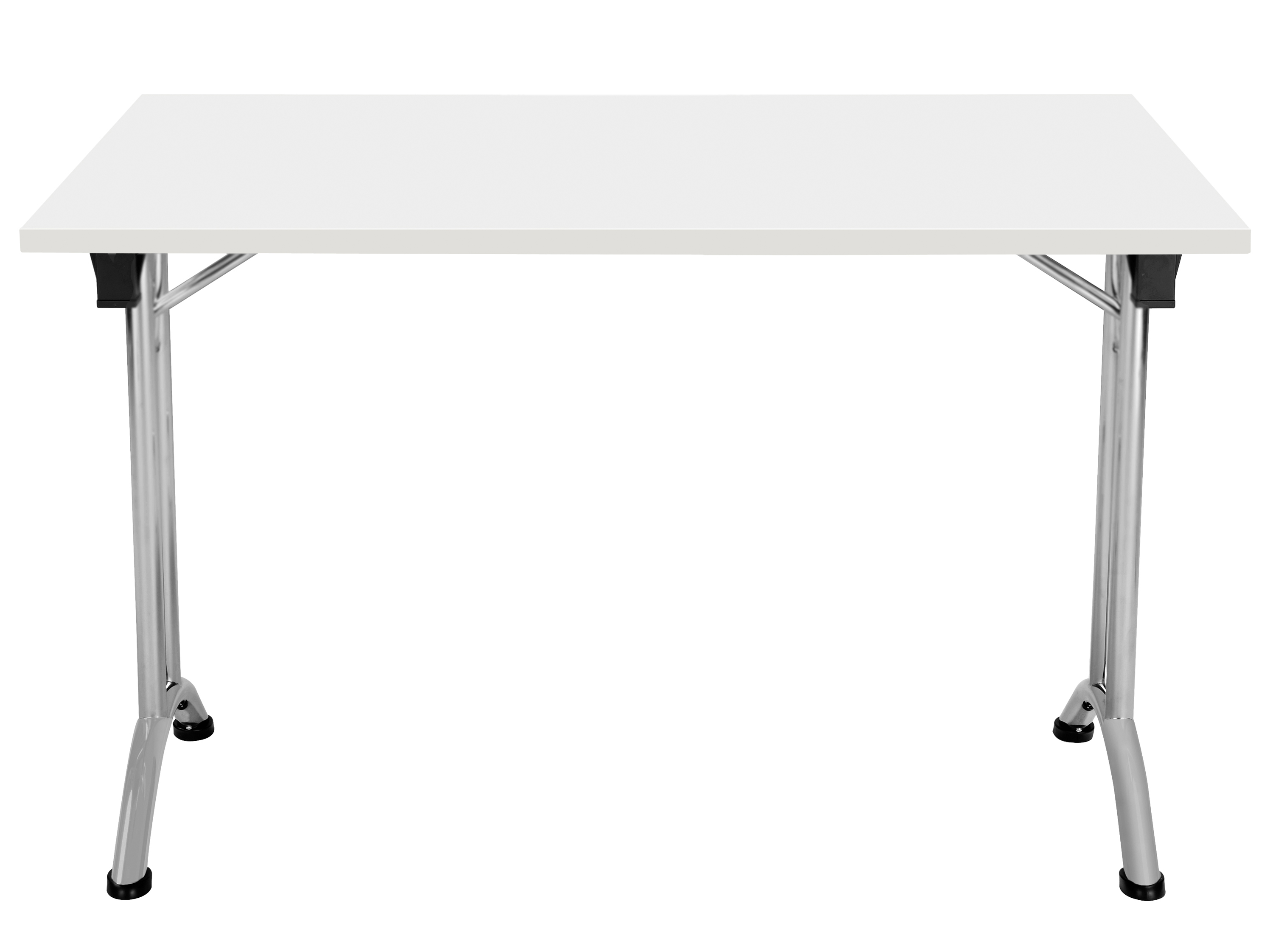 One Union Rectangular Folding Table (FSC) | 1200 X 700 | White/Silver thumbnail 2