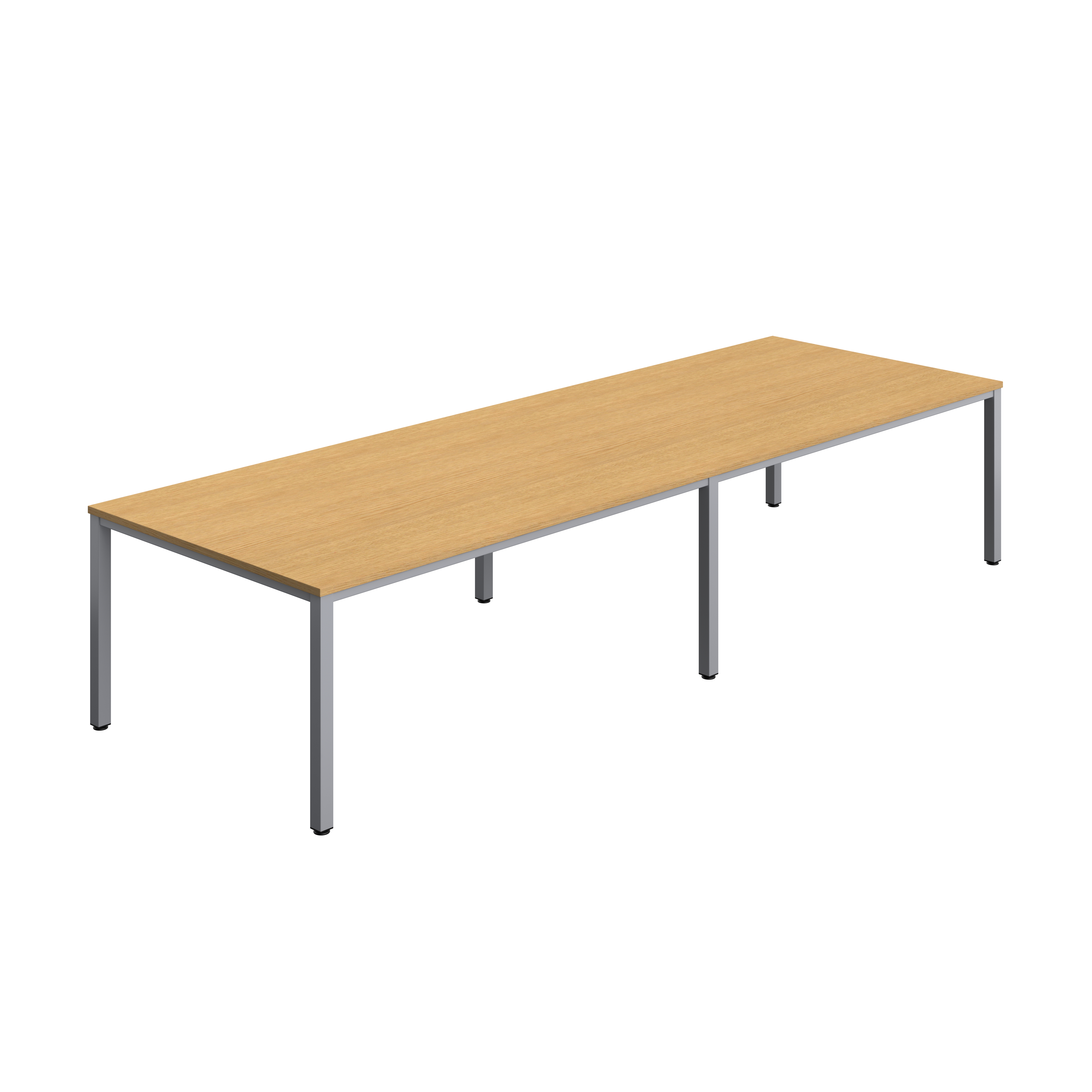 Fraction Infinity Rectangular Meeting Table (FSC) | 3600 X 1200 | Sorano Oak/Silver