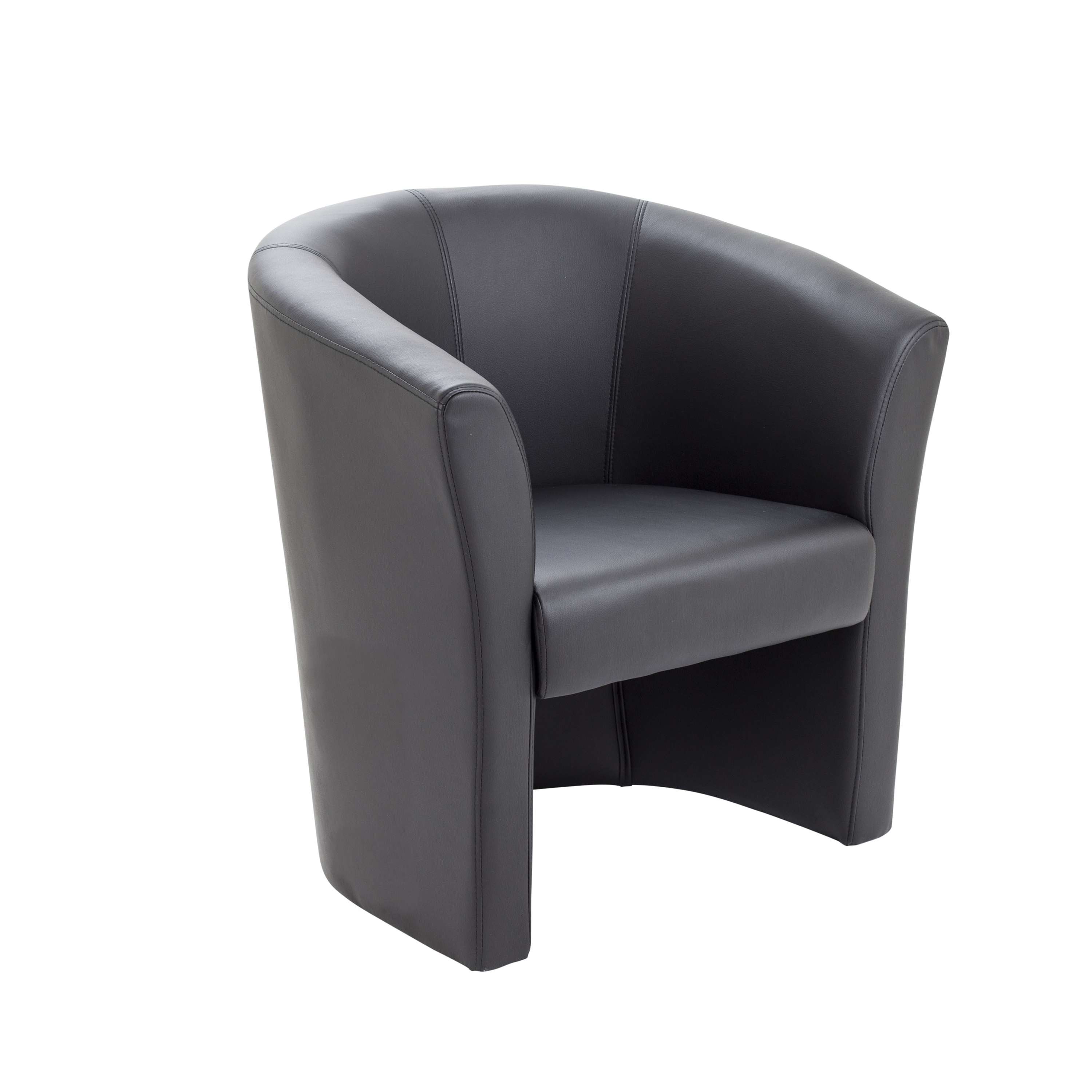 Tub+Armchair+Black
