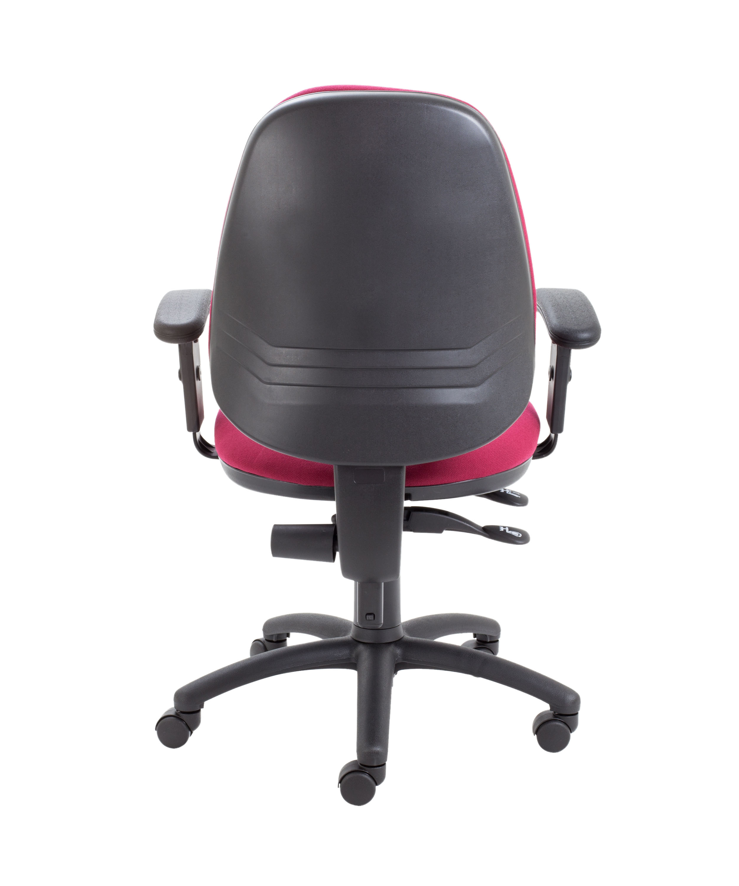 Calypso Ergo 2 Lever Office Chair with Lumbar Pump | Adjustable Arms | Claret thumbnail 5