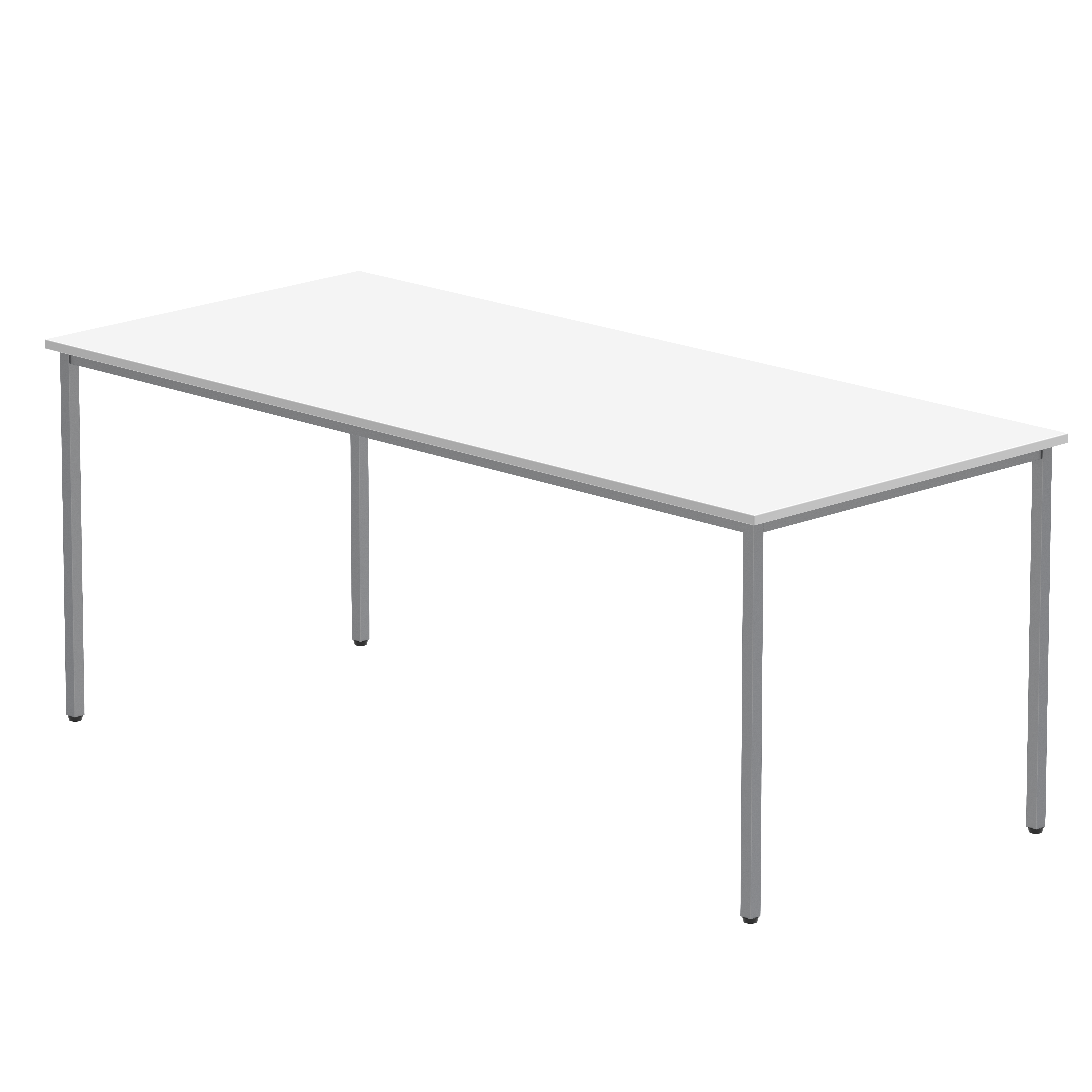 Office Rectangular Multi-Use Table (FSC) | 1800X800 | Arctic White/Silver thumbnail 2