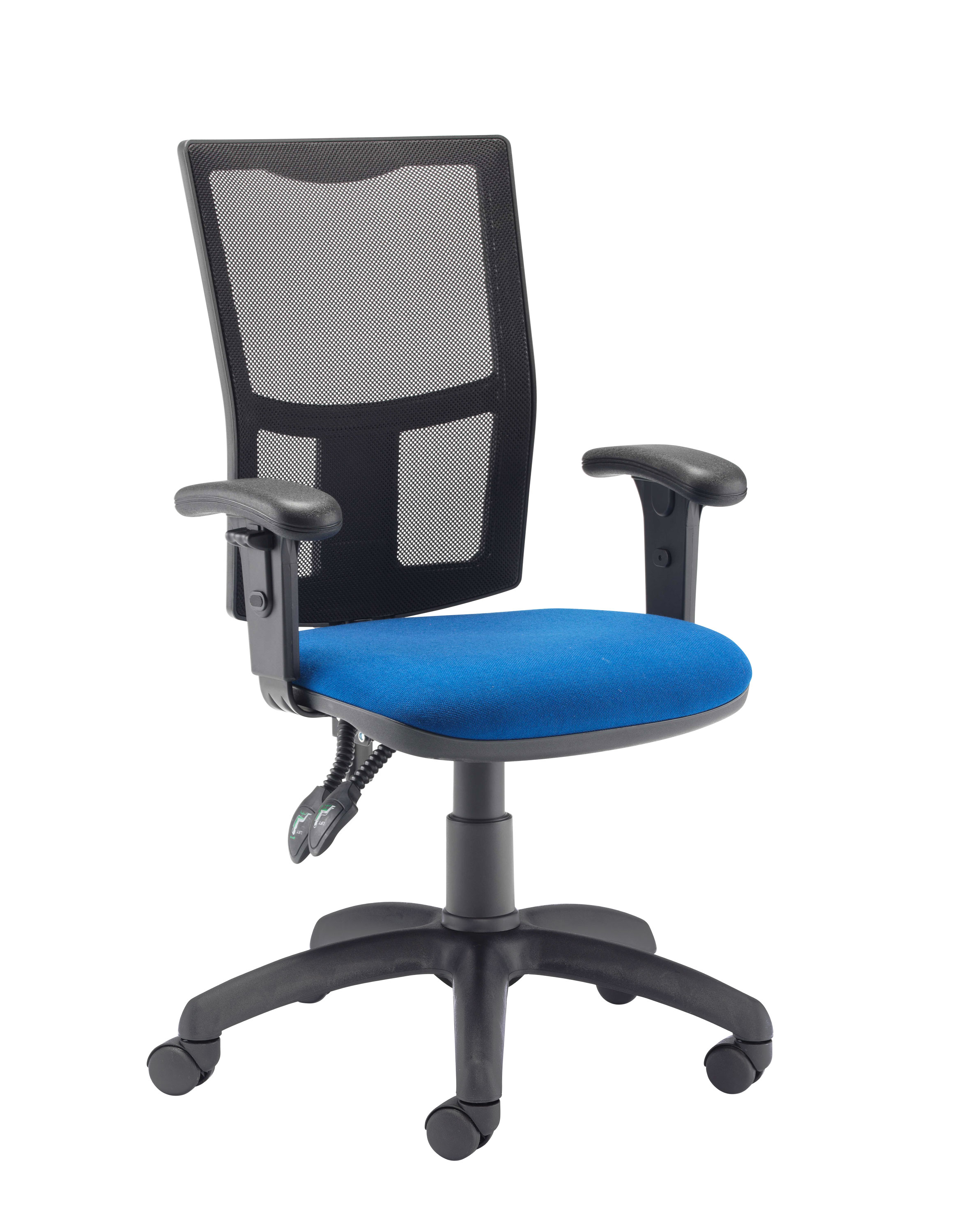 Calypso 2 Mesh Office Chair | Adjustable Arms | Royal Blue