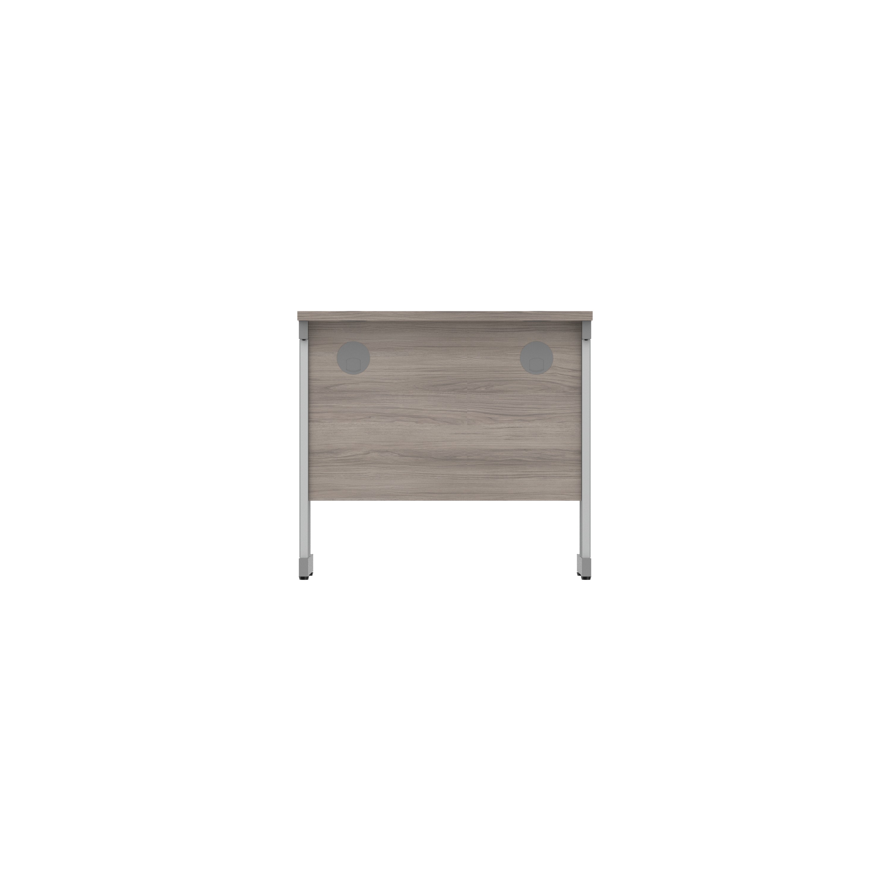 Office Rectangular Desk with Steel Double Upright Cantilever Frame (FSC) | 800X600 | Alaskan Grey Oak/Graphite thumbnail 5
