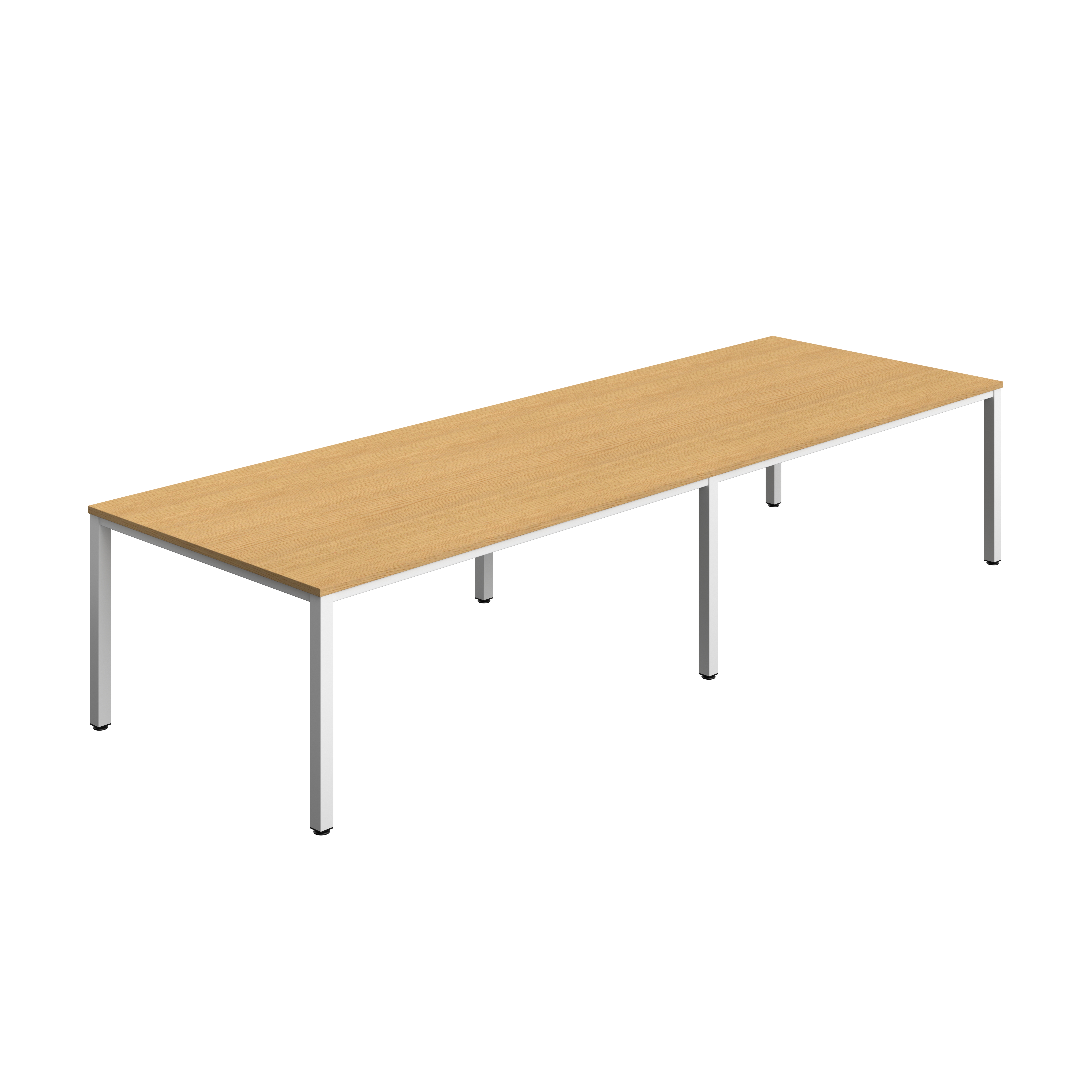 Fraction Infinity Rectangular Meeting Table (FSC) | 3600 X 1200 | Sorano Oak/White