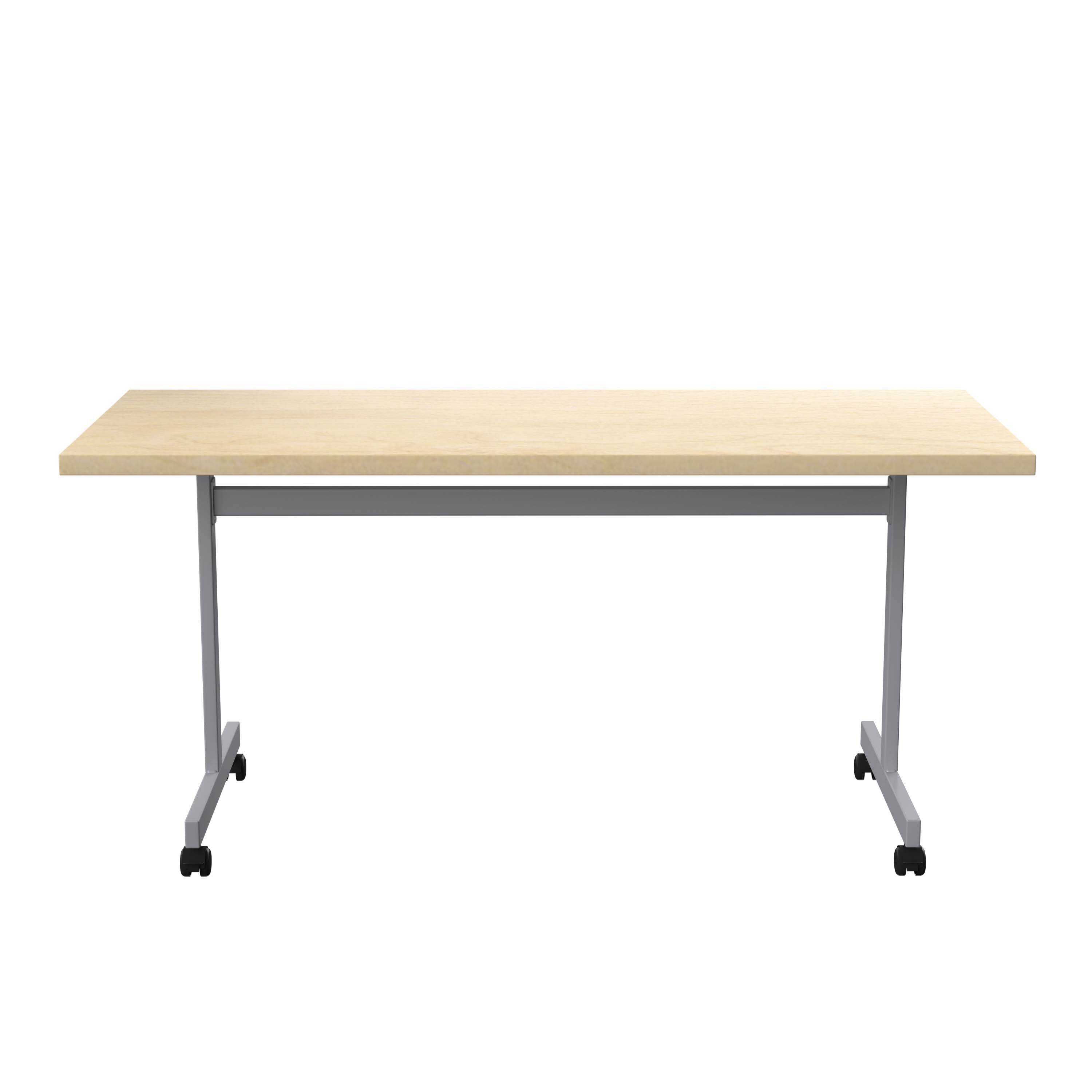 One Eighty Rectangular Tilting Table (FSC) | 1600 X 700 | Maple/Silver thumbnail 4