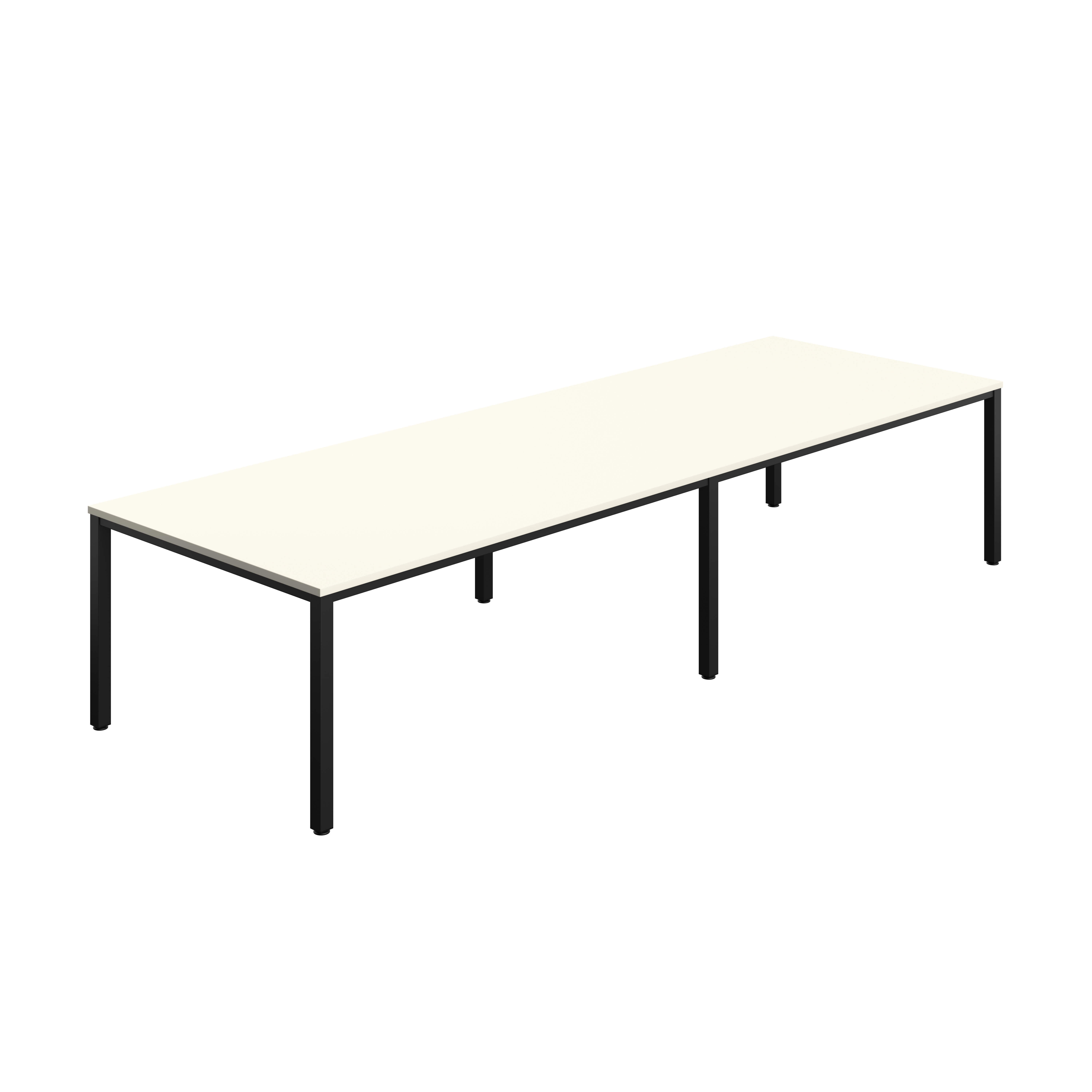 Fraction Infinity Rectangular Meeting Table (FSC) | 3600 X 1200 | White/Black