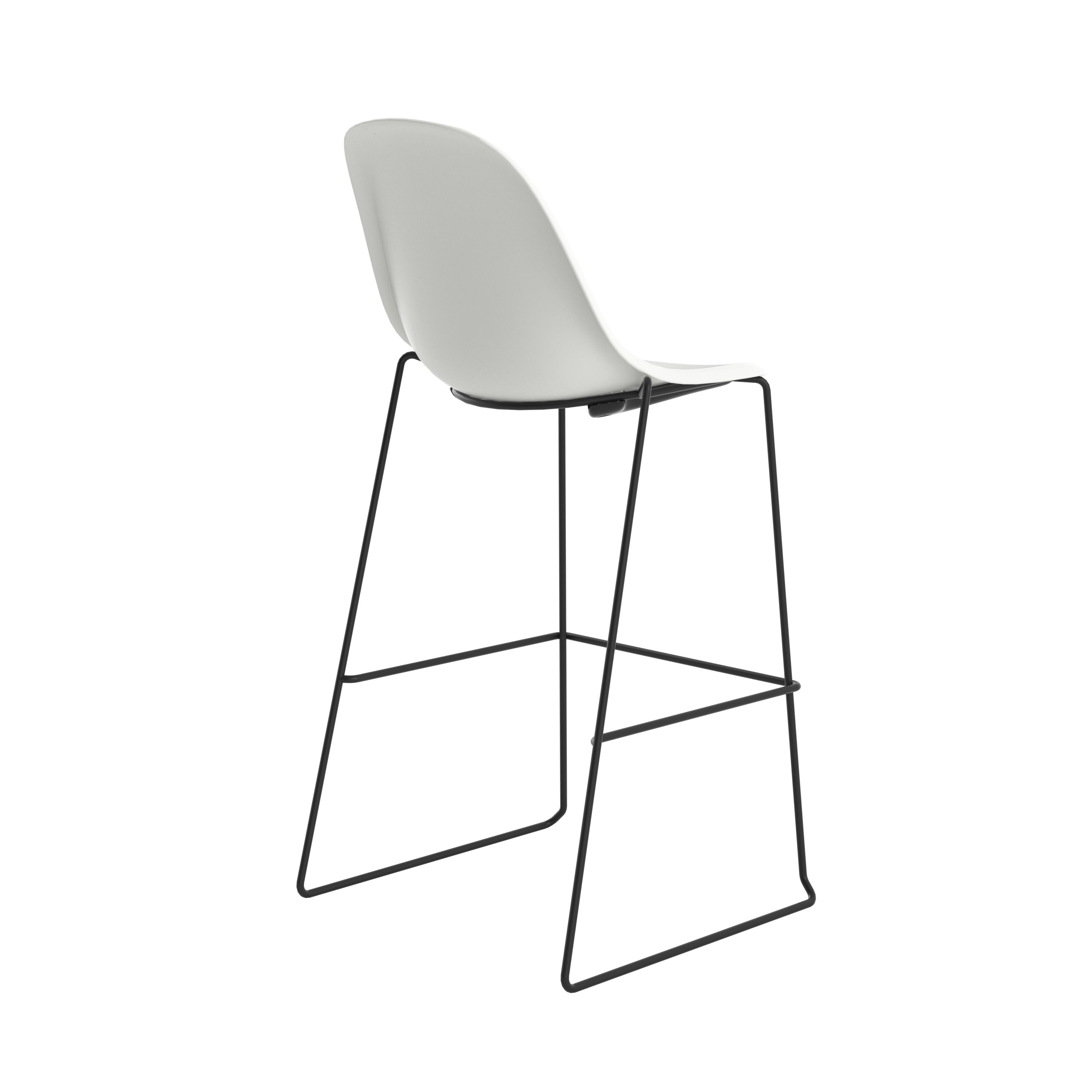 Lizzie High Stool | White thumbnail 4
