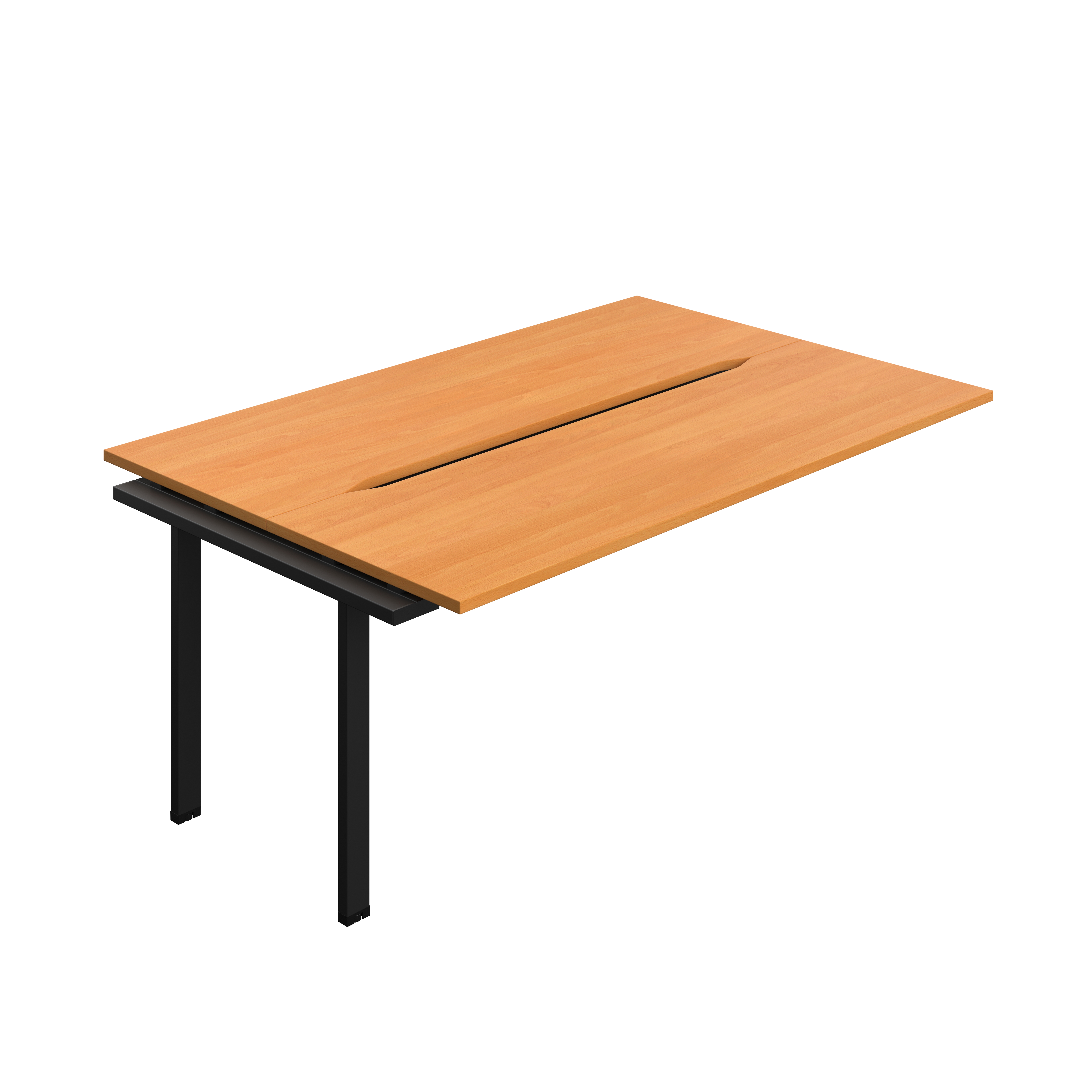 Synergy Bench Extension with Cut Out: 2 Person (FSC) : 1800 | 700 | Beech/Black