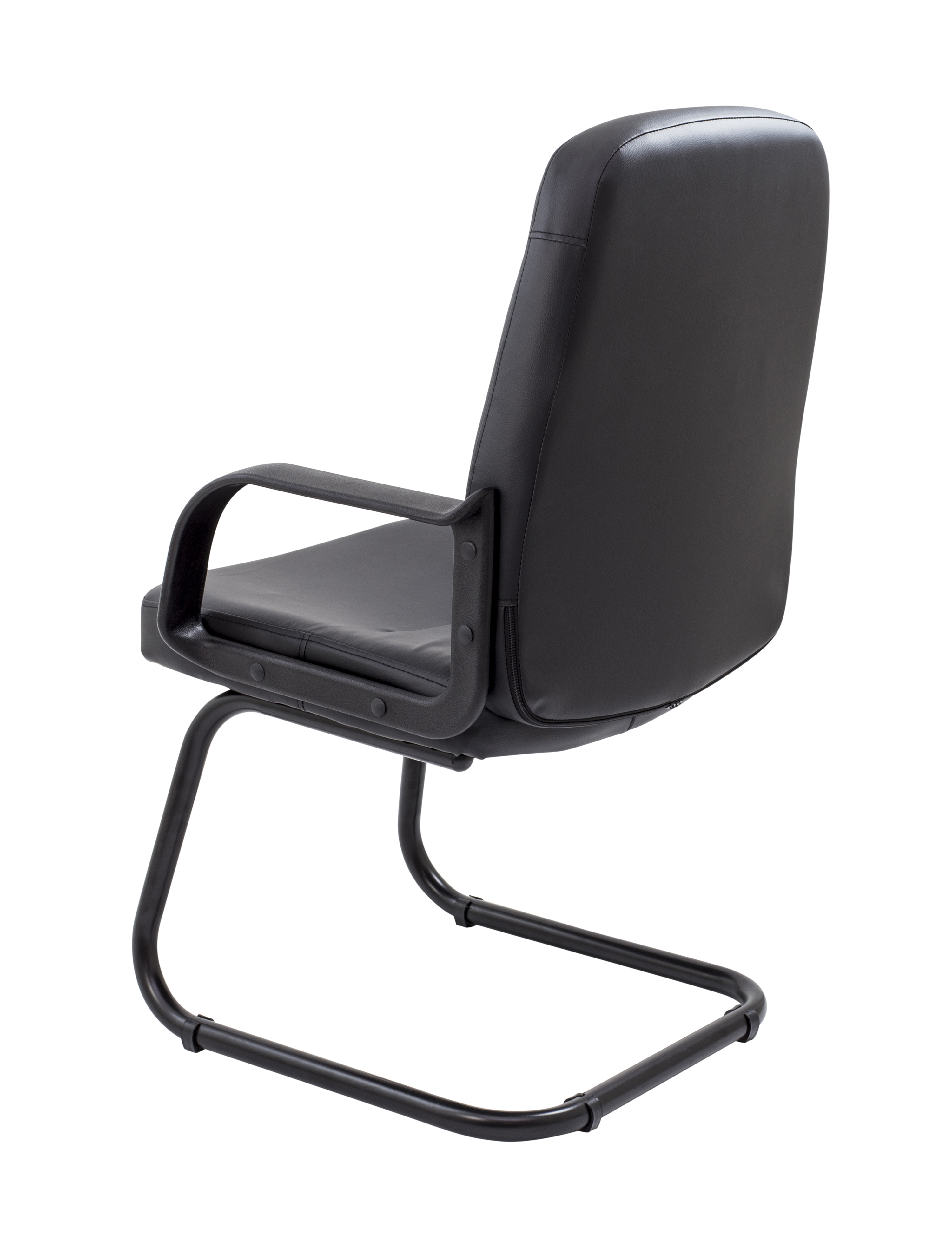 Canasta Visitor Chair | Black PU thumbnail 4