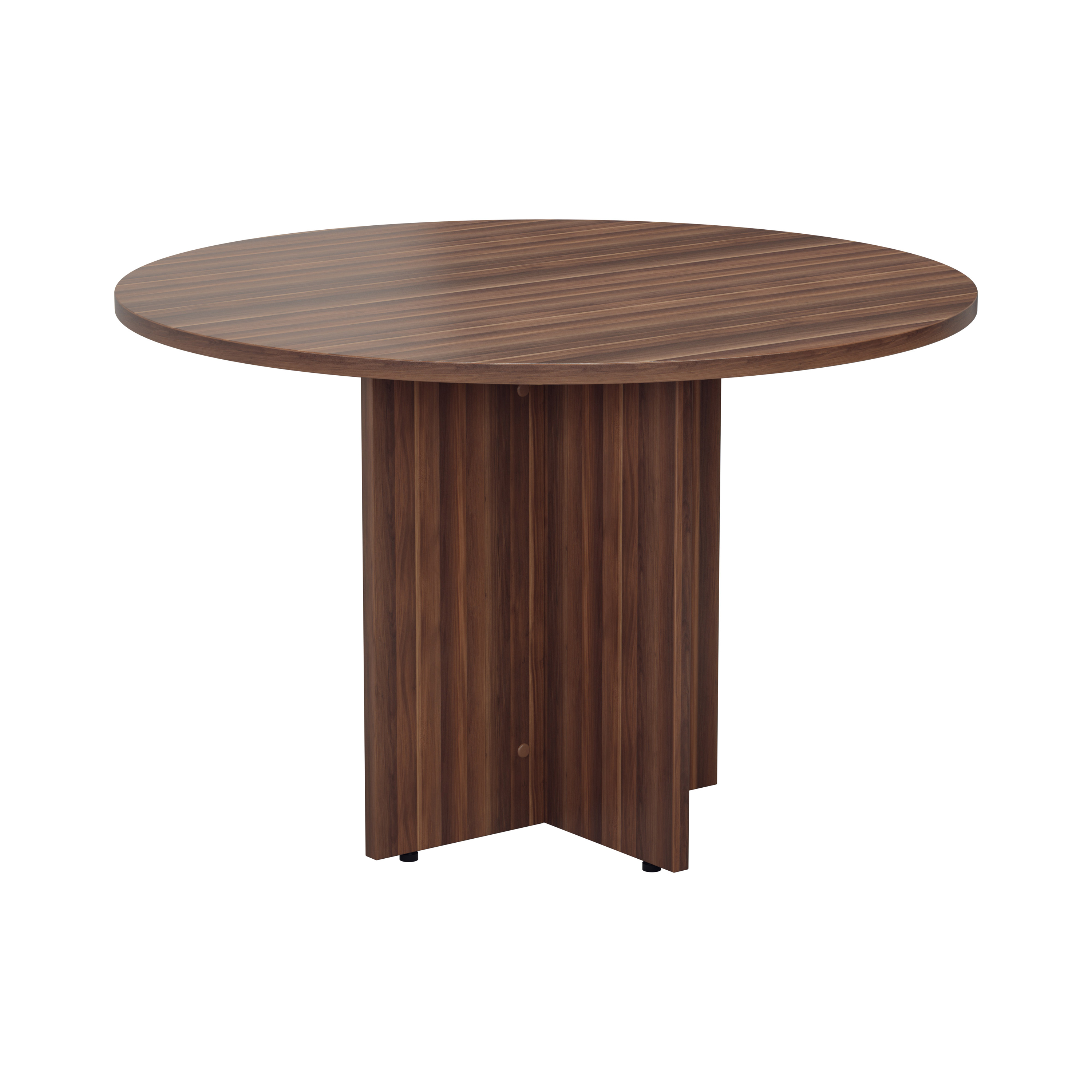 Round+Meeting+Table+%28FSC%29+1100mm+Dark+Walnut