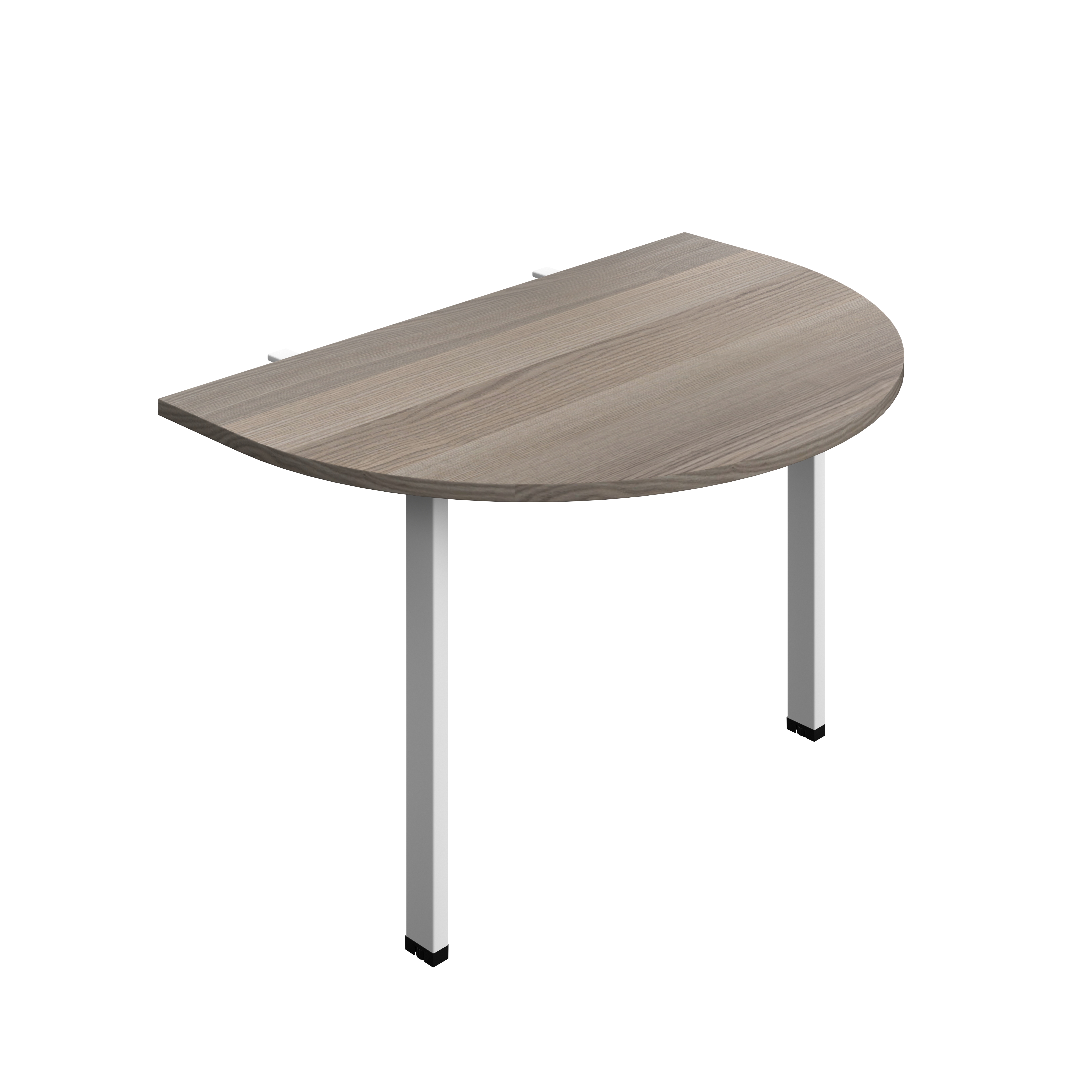 Synergy Screen Depth D-End Single Person Bench : Goal Post Leg : 1200 | 800 | Grey Oak/White