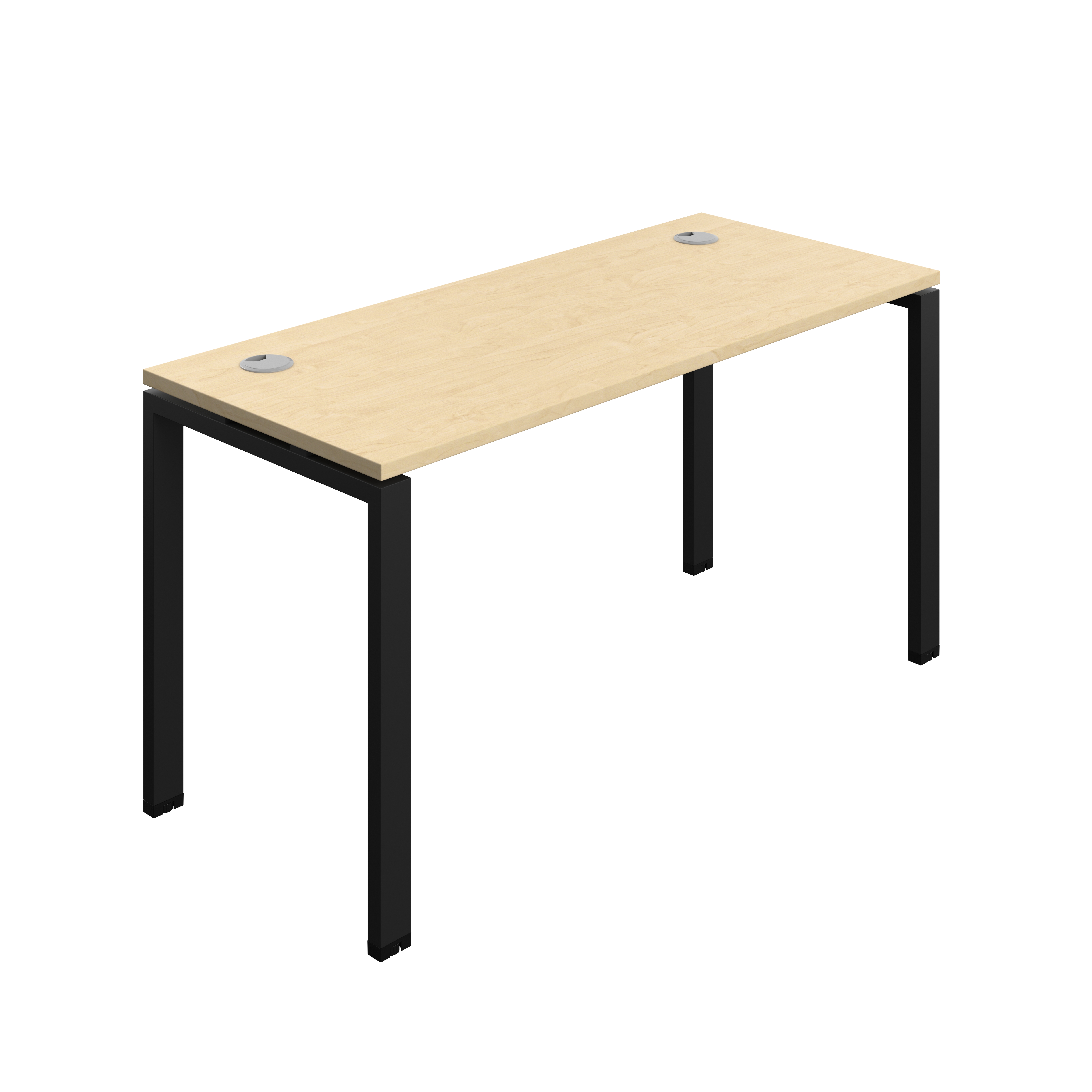 Synergy Bench with Cable Ports: 1 Person (FSC) : Goal Post Leg : 1400 | 600 | Maple/Black
