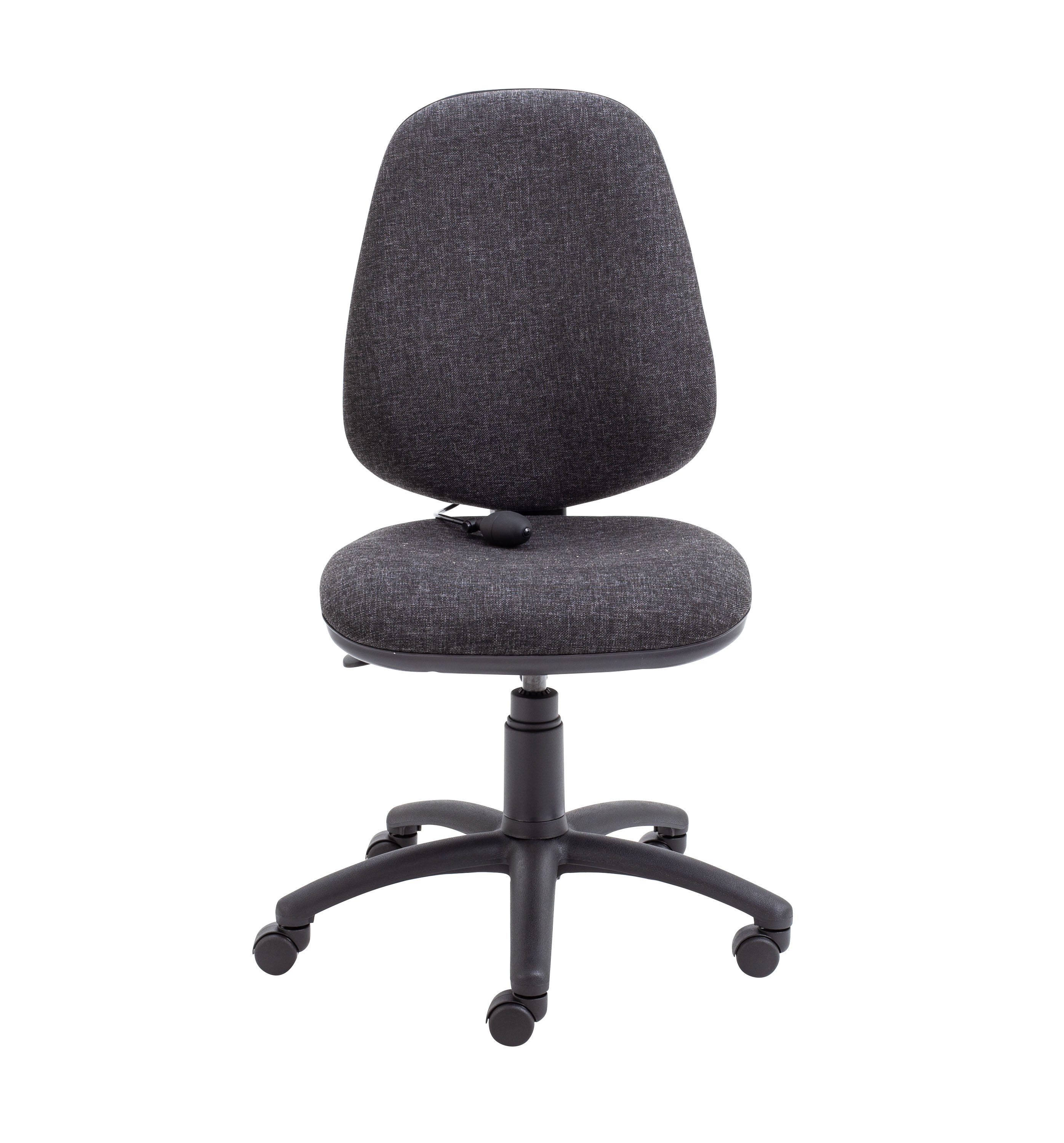 Calypso Ergo 2 Lever Office Chair with Lumbar Pump | No Arms | Charcoal thumbnail 2