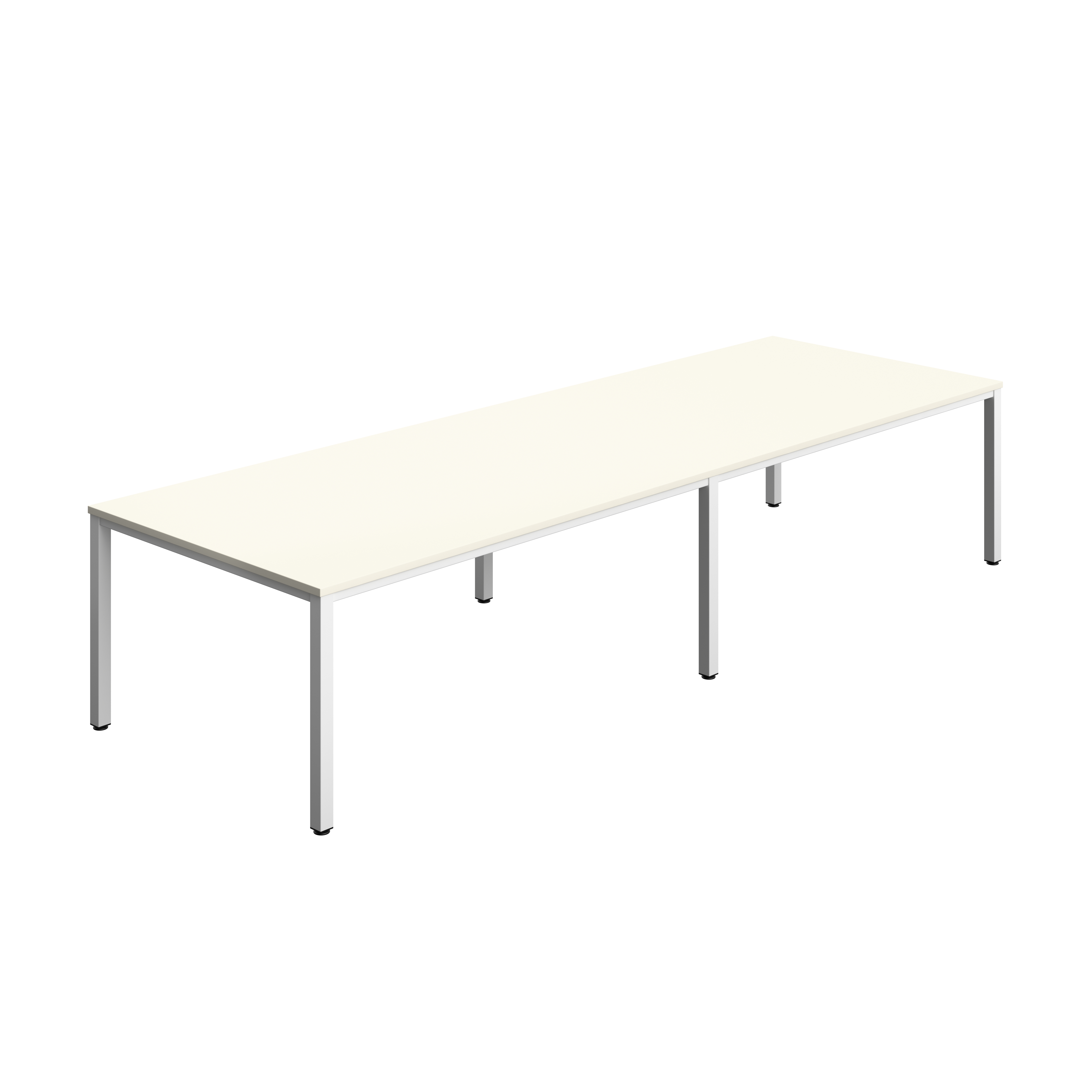 Fraction Infinity Rectangular Meeting Table (FSC) | 3600 X 1200 | White/White