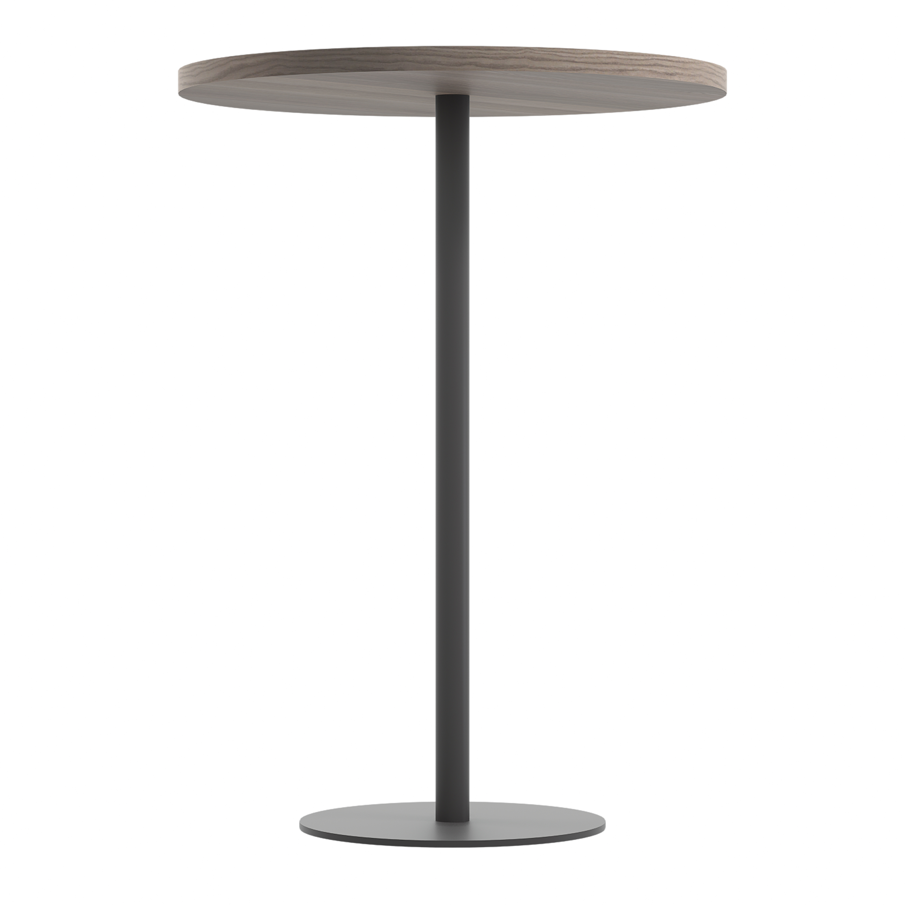 Contract Table High (FSC) | 800mm | Grey Oak/Black thumbnail 2