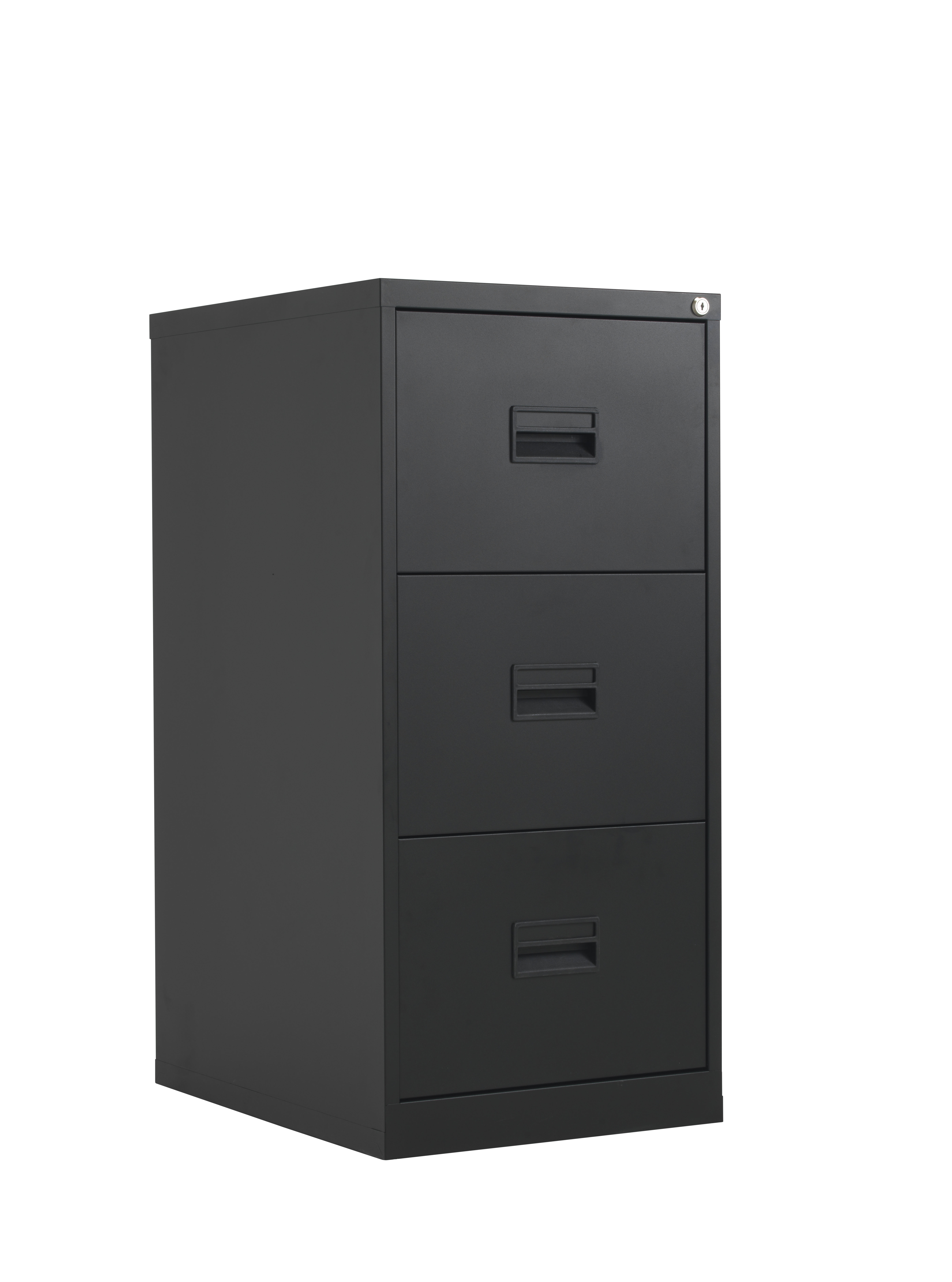 TC+Steel+3+Drawer+Filing+Cabinet+Black