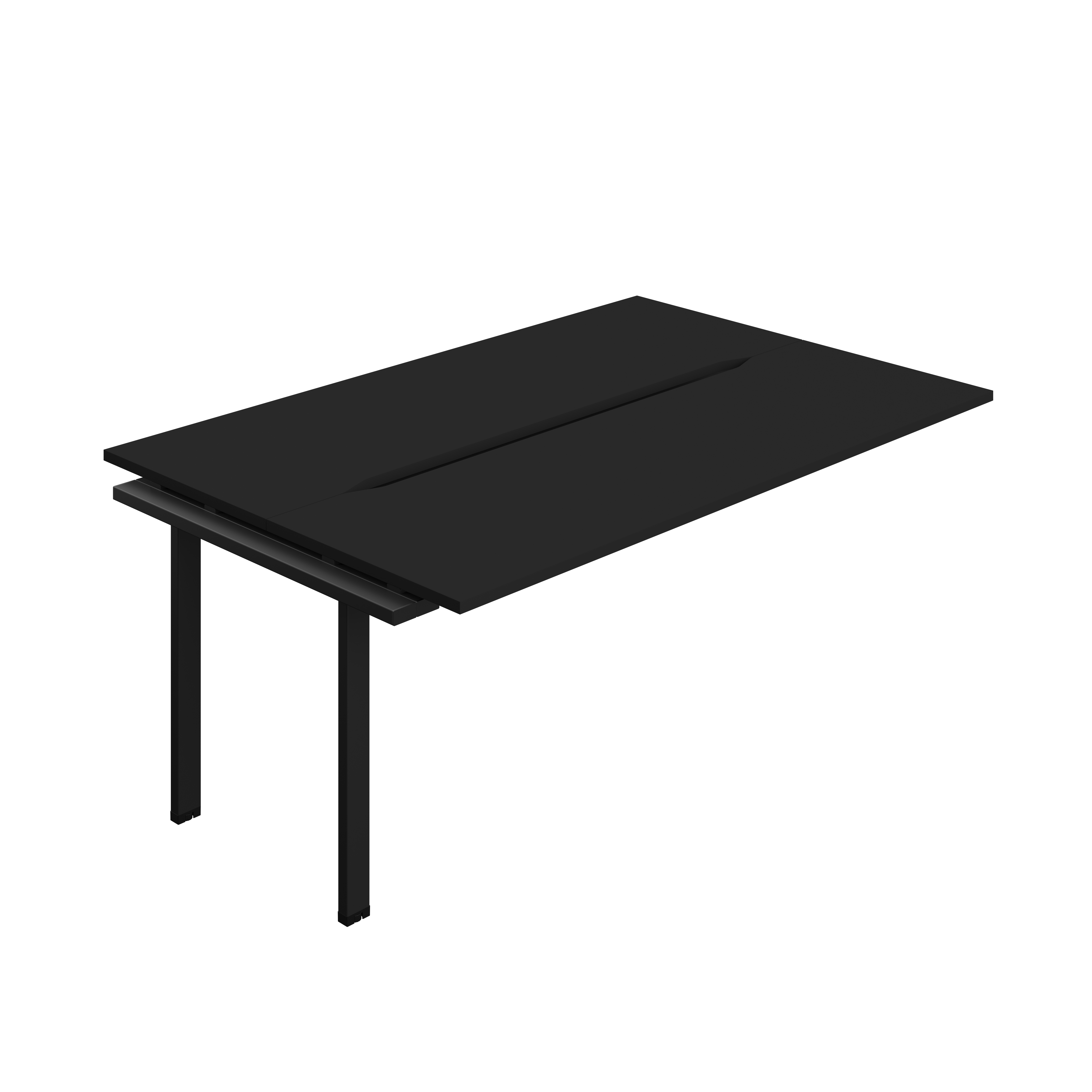 Synergy Bench Extension with Cut Out: 2 Person (FSC) : 1800 | 700 | Black/Black