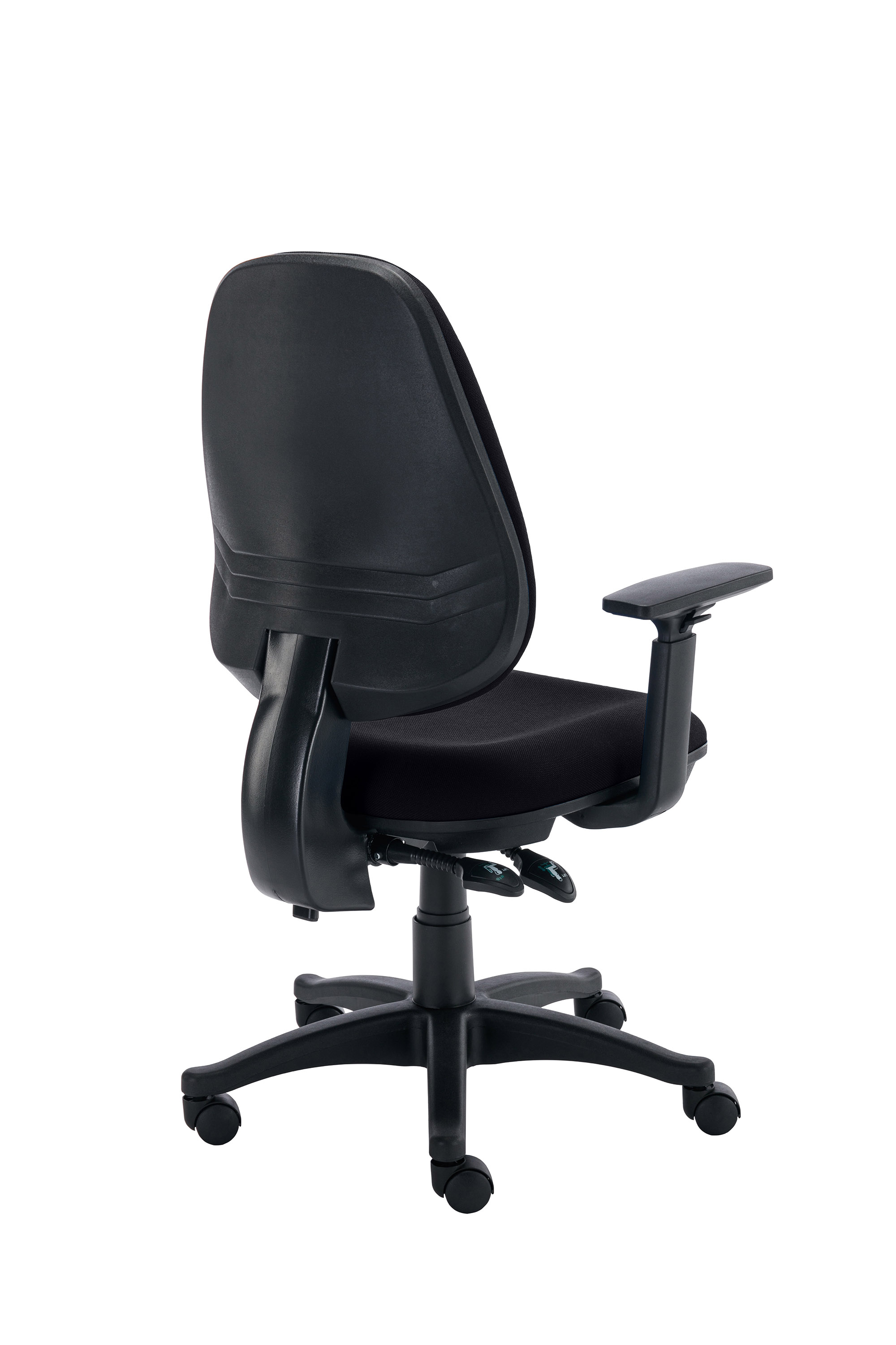 Versi 2 Lever Operator Chair | Adjustable Arms | Black thumbnail 4
