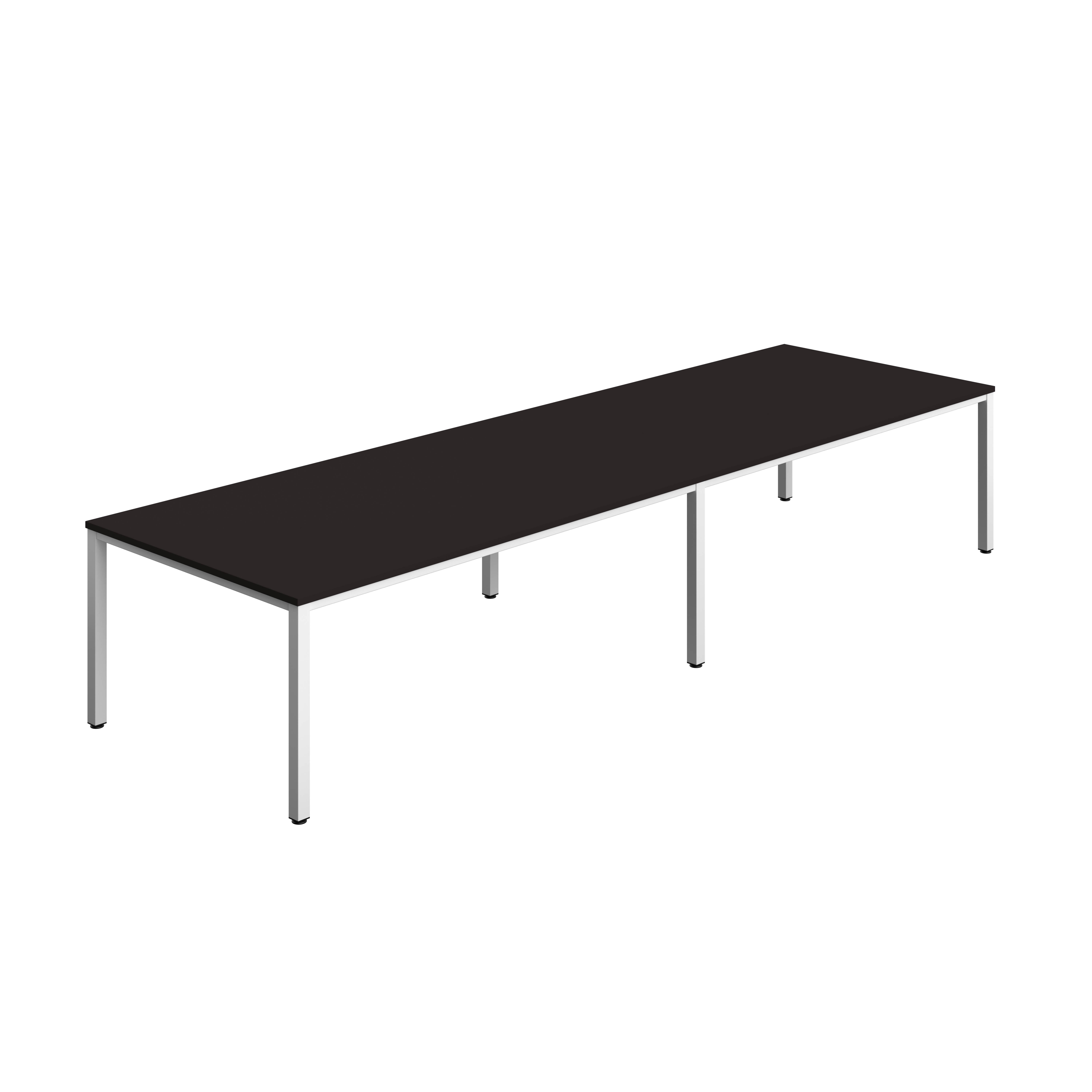 Fraction Infinity Rectangular Meeting Table (FSC) | 4000 X 1200 | Anthracite/White