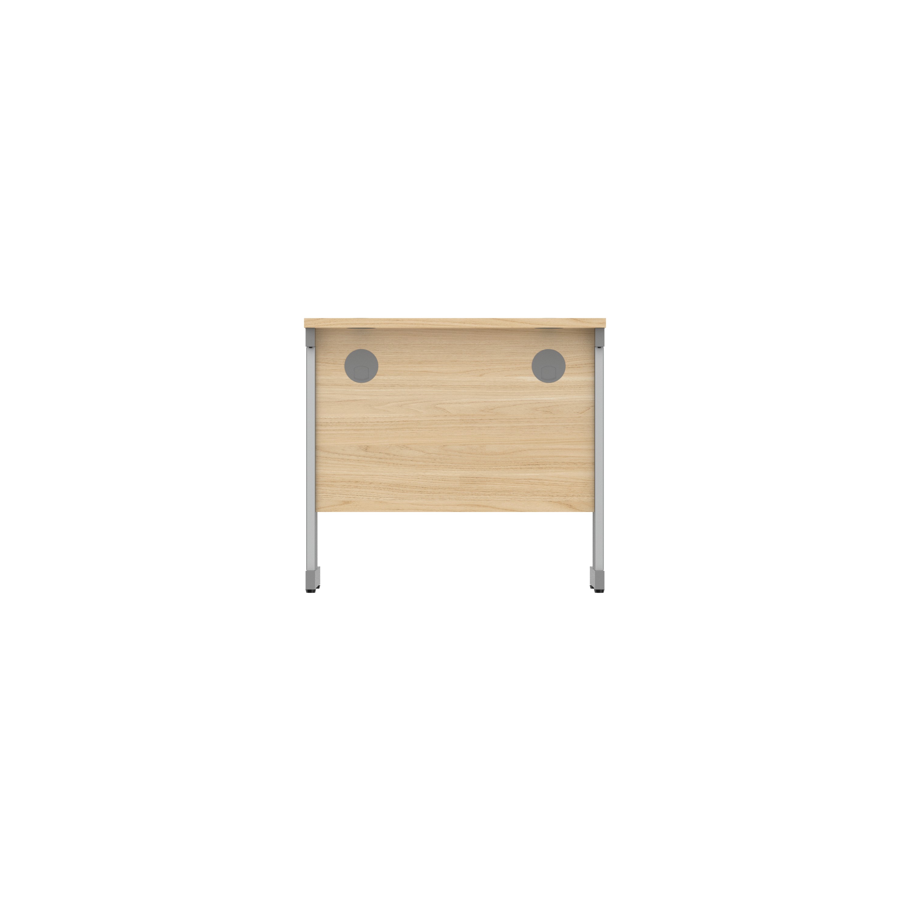 Office Rectangular Desk with Steel Double Upright Cantilever Frame (FSC) | 800X600 | Canadian Oak/Graphite thumbnail 5