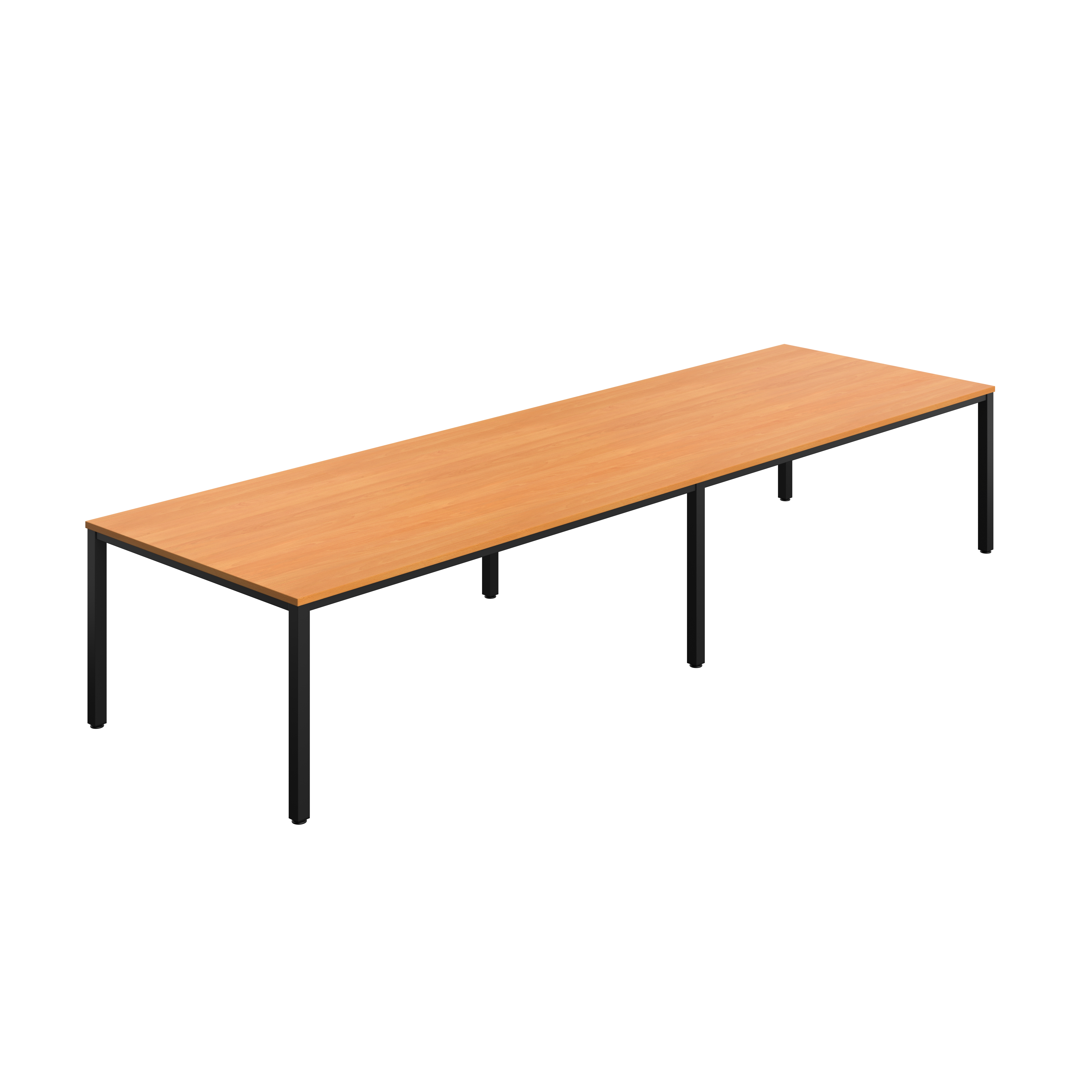 Fraction Infinity Rectangular Meeting Table (FSC) | 4000 X 1200 | Beech/Black