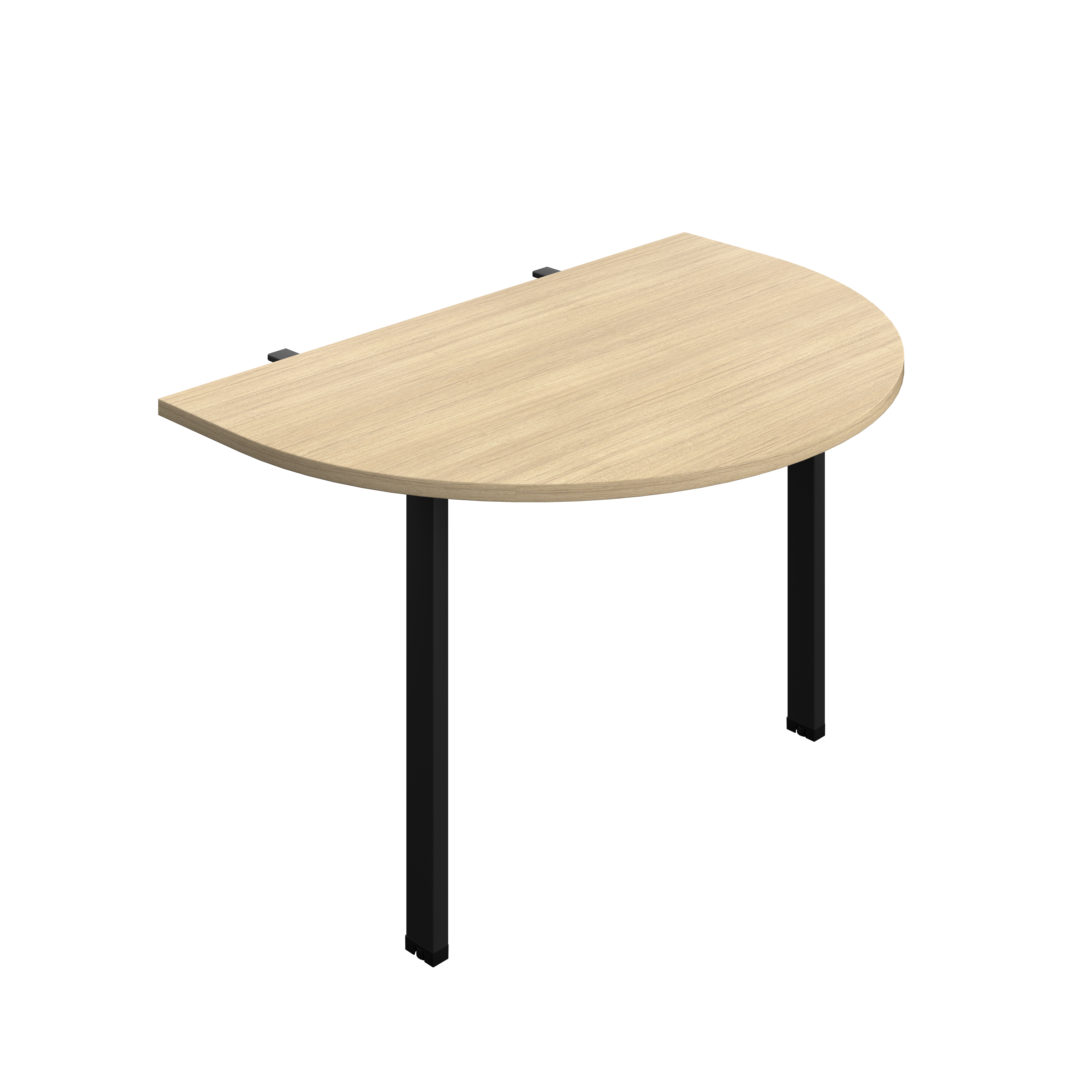 Synergy Screen Depth D-End Single Person Bench : Goal Post Leg : 1200 | 800 | Nova Oak/Black
