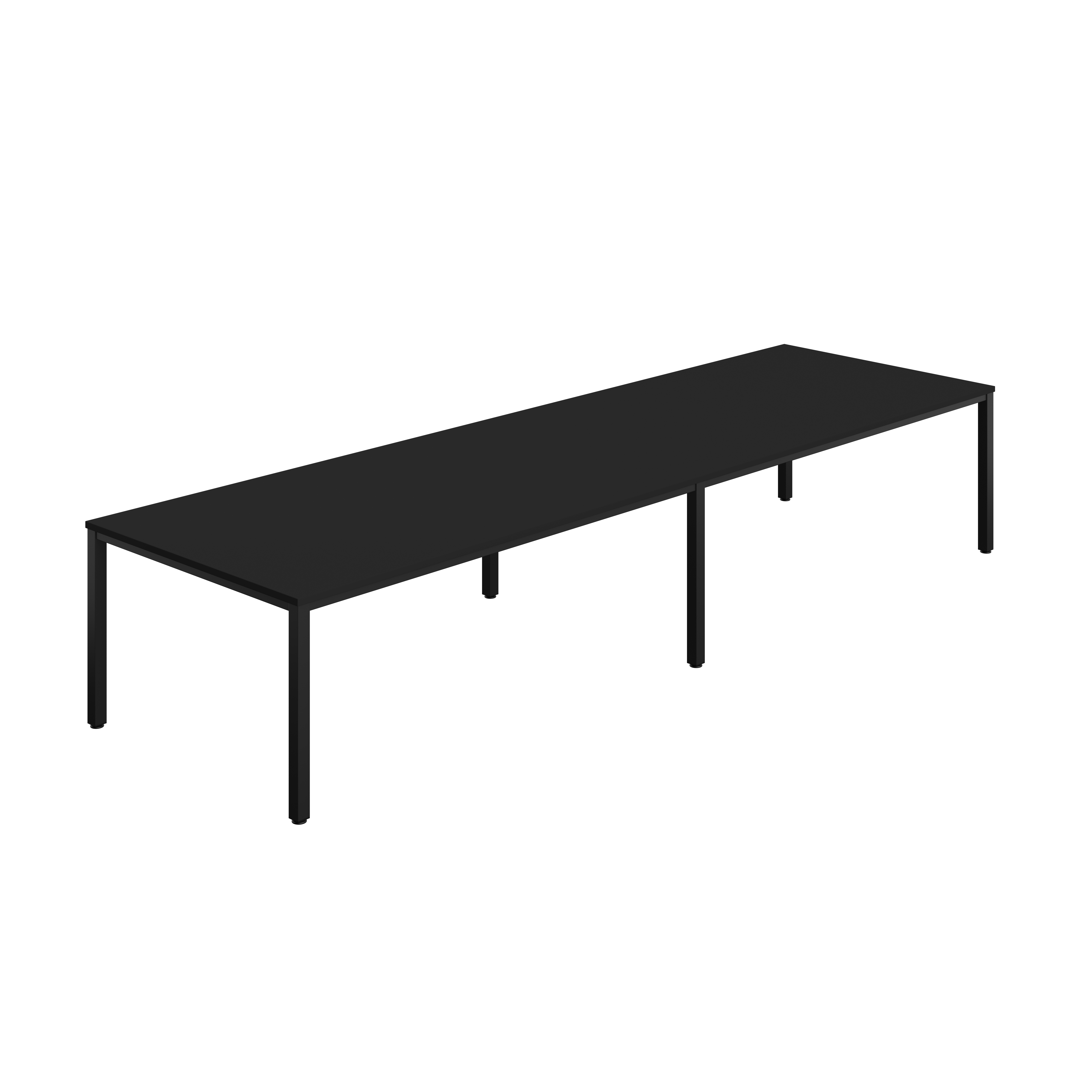 Fraction Infinity Rectangular Meeting Table (FSC) | 4000 X 1200 | Black/Black