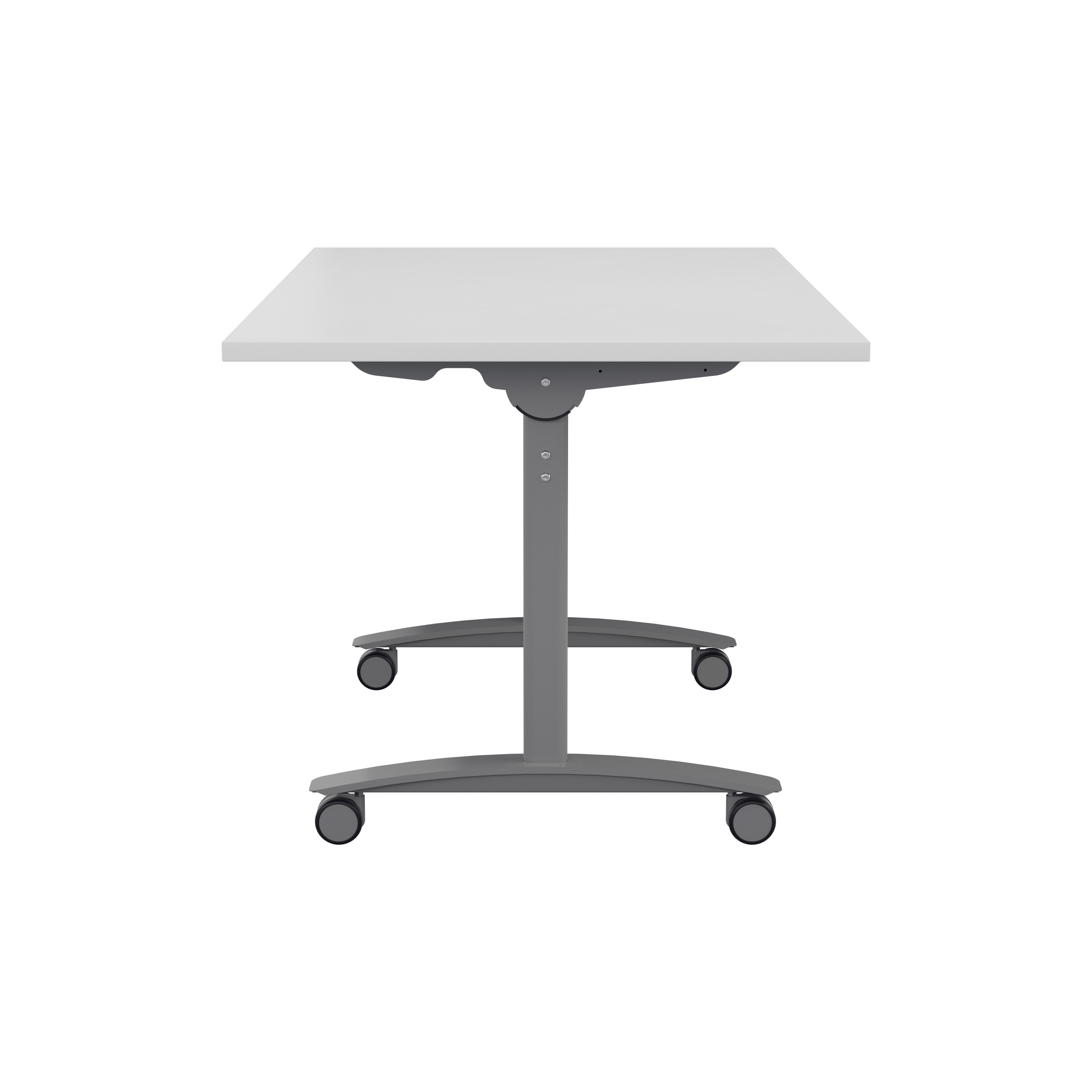 One Rectangular Tilting Table (FSC) | 1600 X 800 | White/Silver thumbnail 3