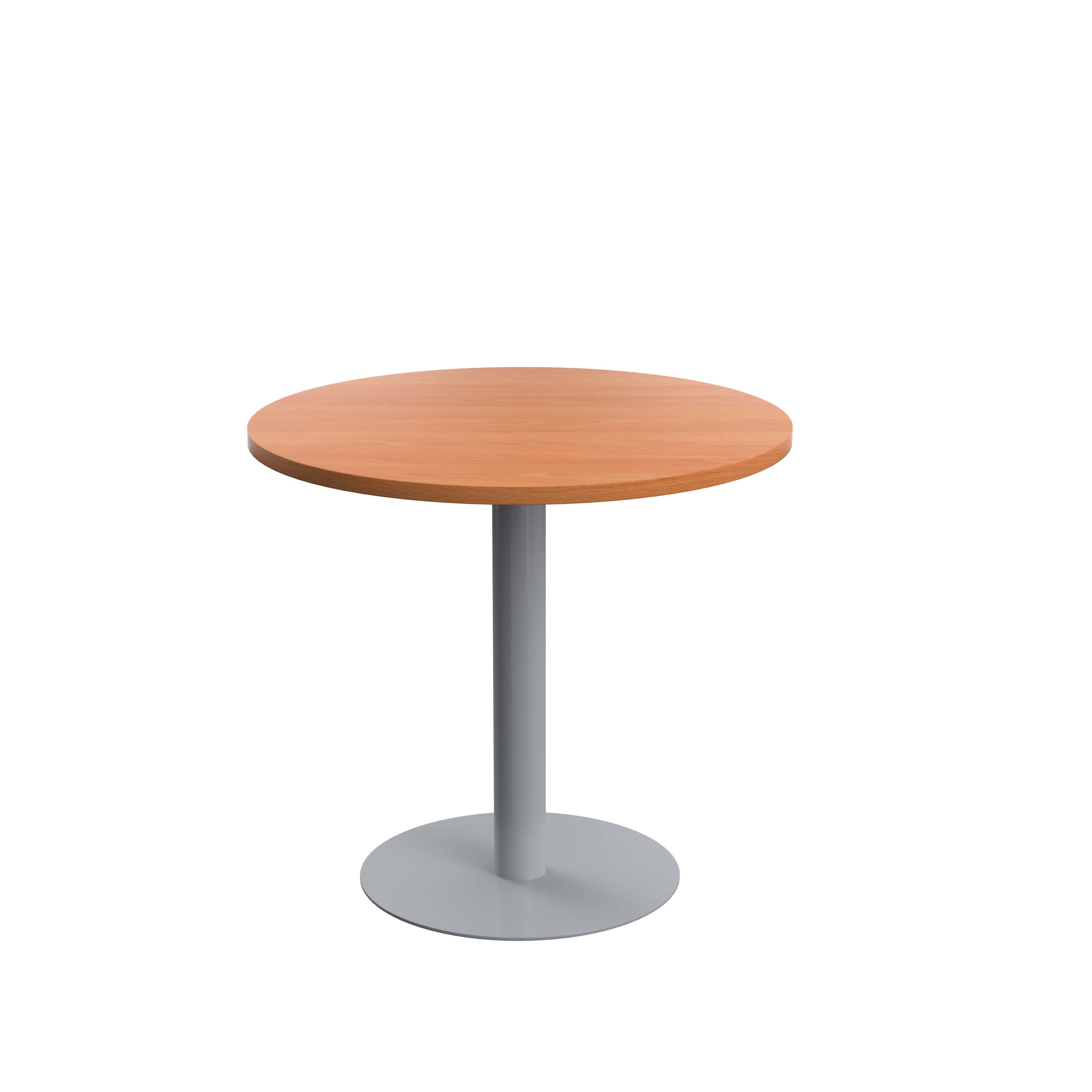 Contract Table Mid (FSC) | 800mm | Beech/Silver