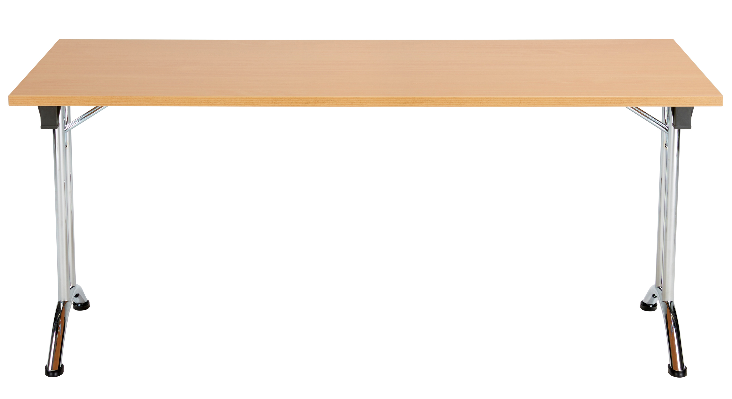 One Union Rectangular Folding Table (FSC) | 1600 X 800 | Beech/Chrome