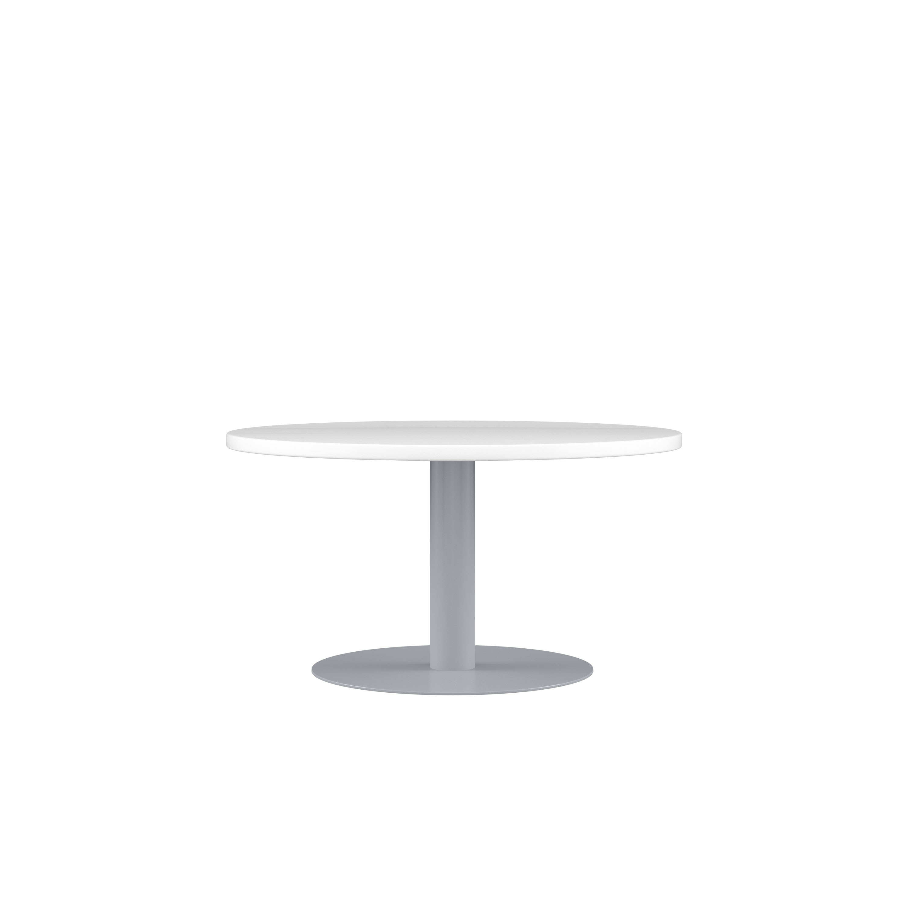 Contract Table Low (FSC) | 600mm | White/Silver thumbnail 2