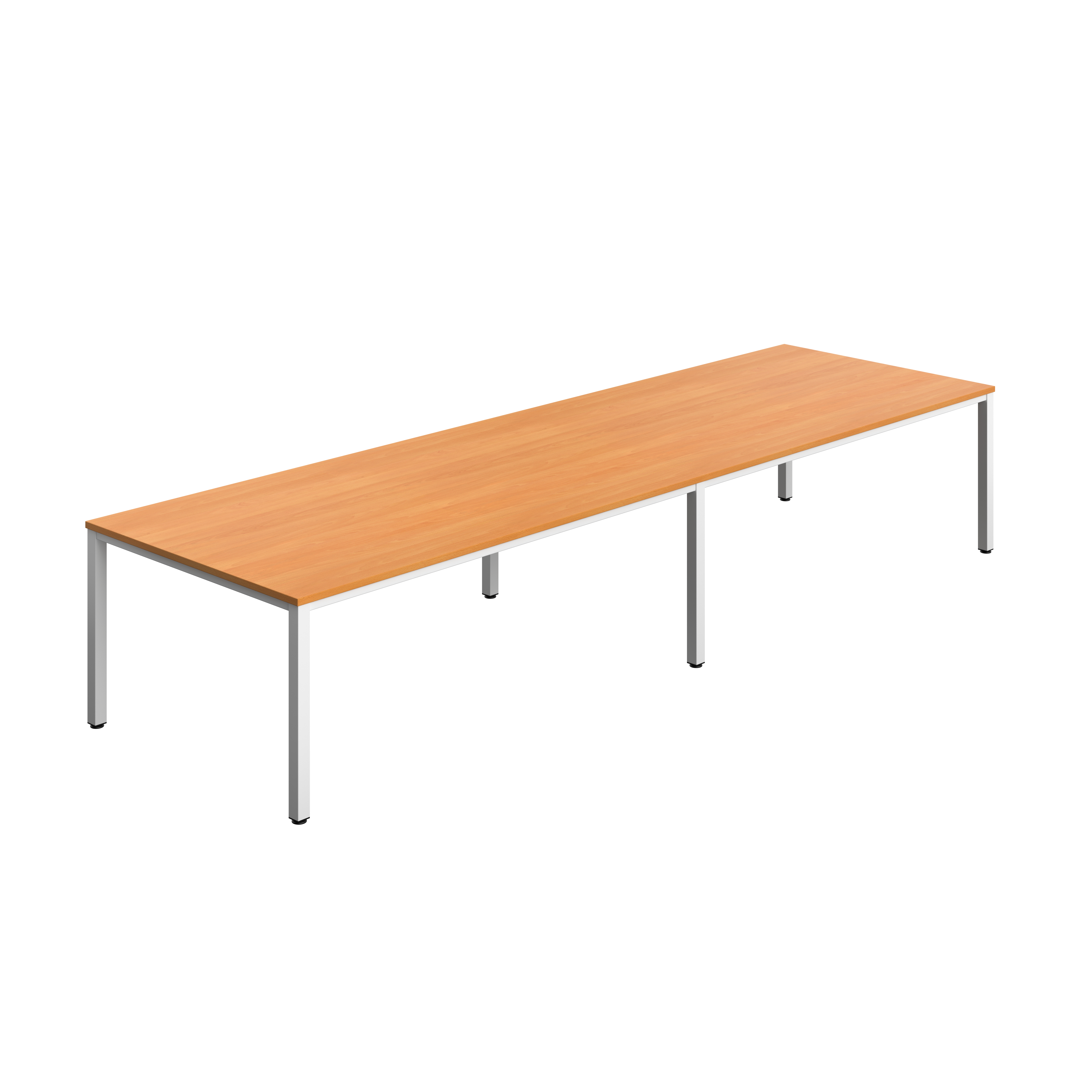 Fraction Infinity Rectangular Meeting Table (FSC) | 4000 X 1200 | Beech/White