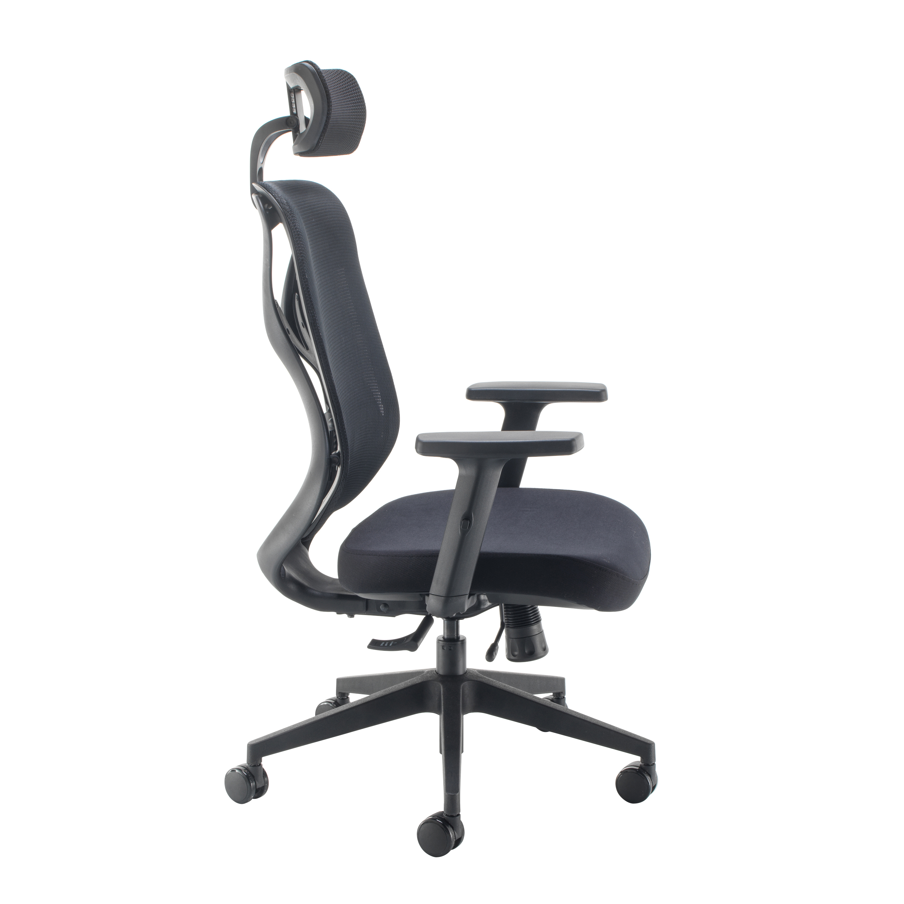 Maldini High Back Office Chair | Black/Black thumbnail 3