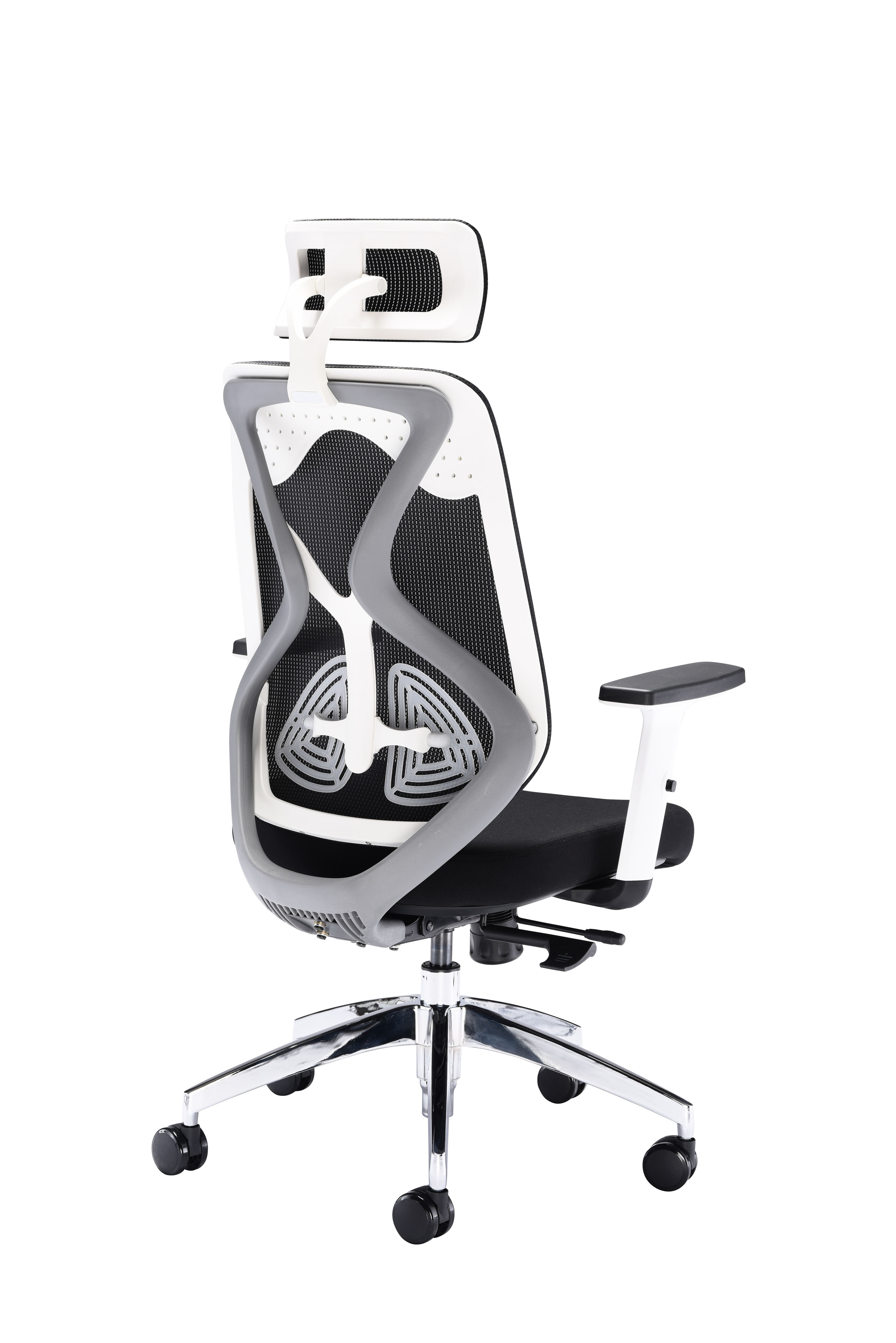 Maldini High Back Office Chair | Black/White thumbnail 4