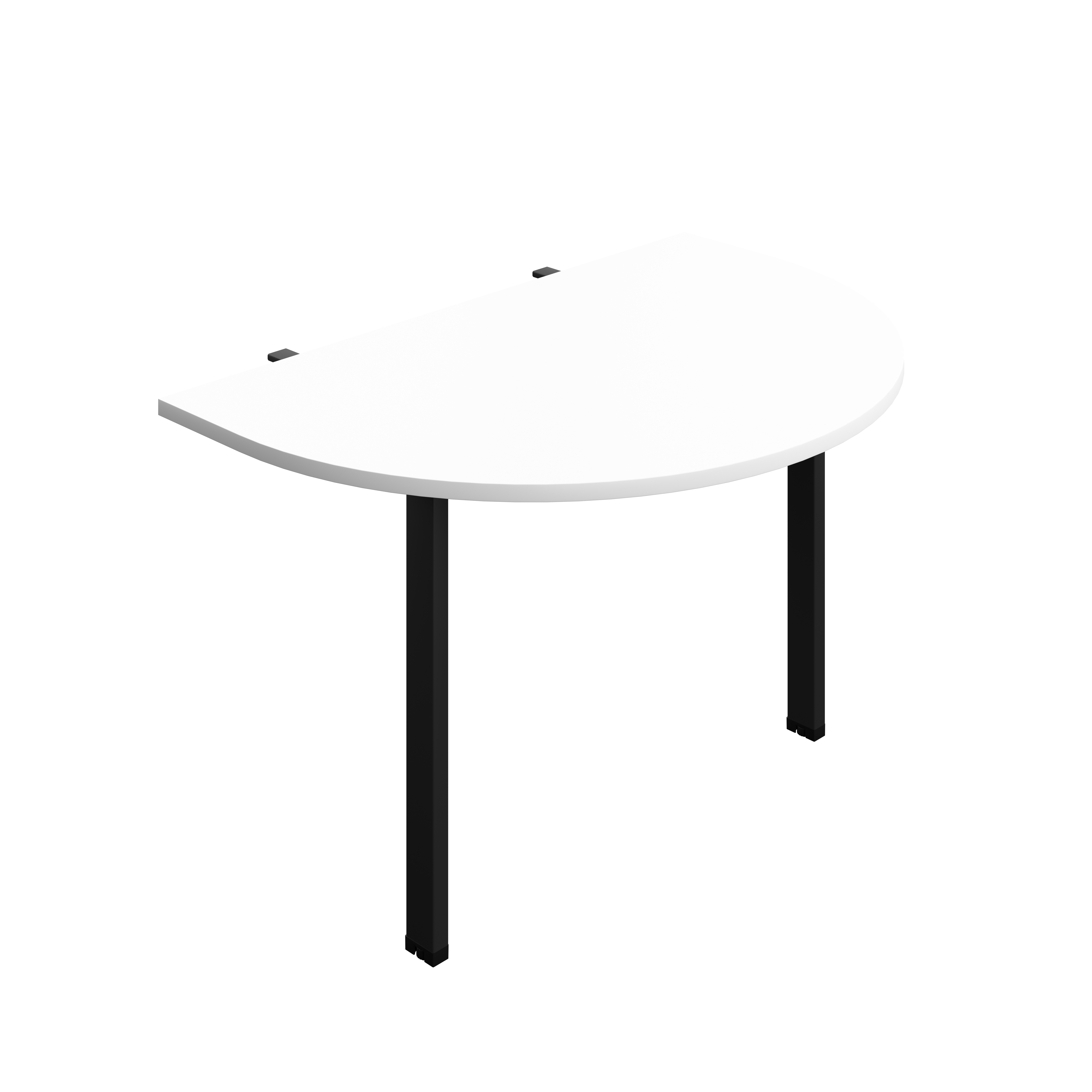 Synergy Screen Depth D-End Single Person Bench : Goal Post Leg : 1200 | 800 | White/Black