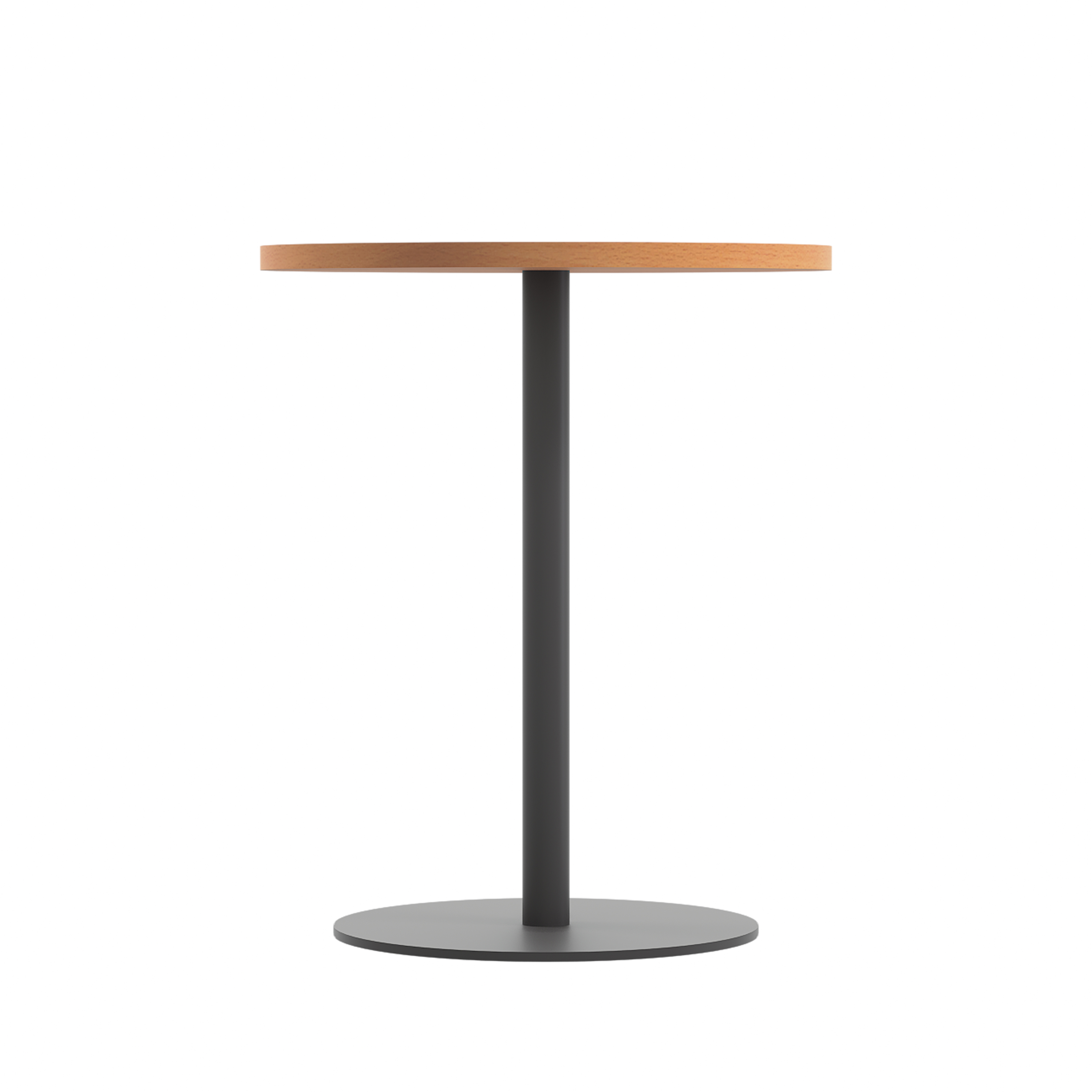 Contract Table Mid (FSC) | 600mm | Beech/Black thumbnail 2