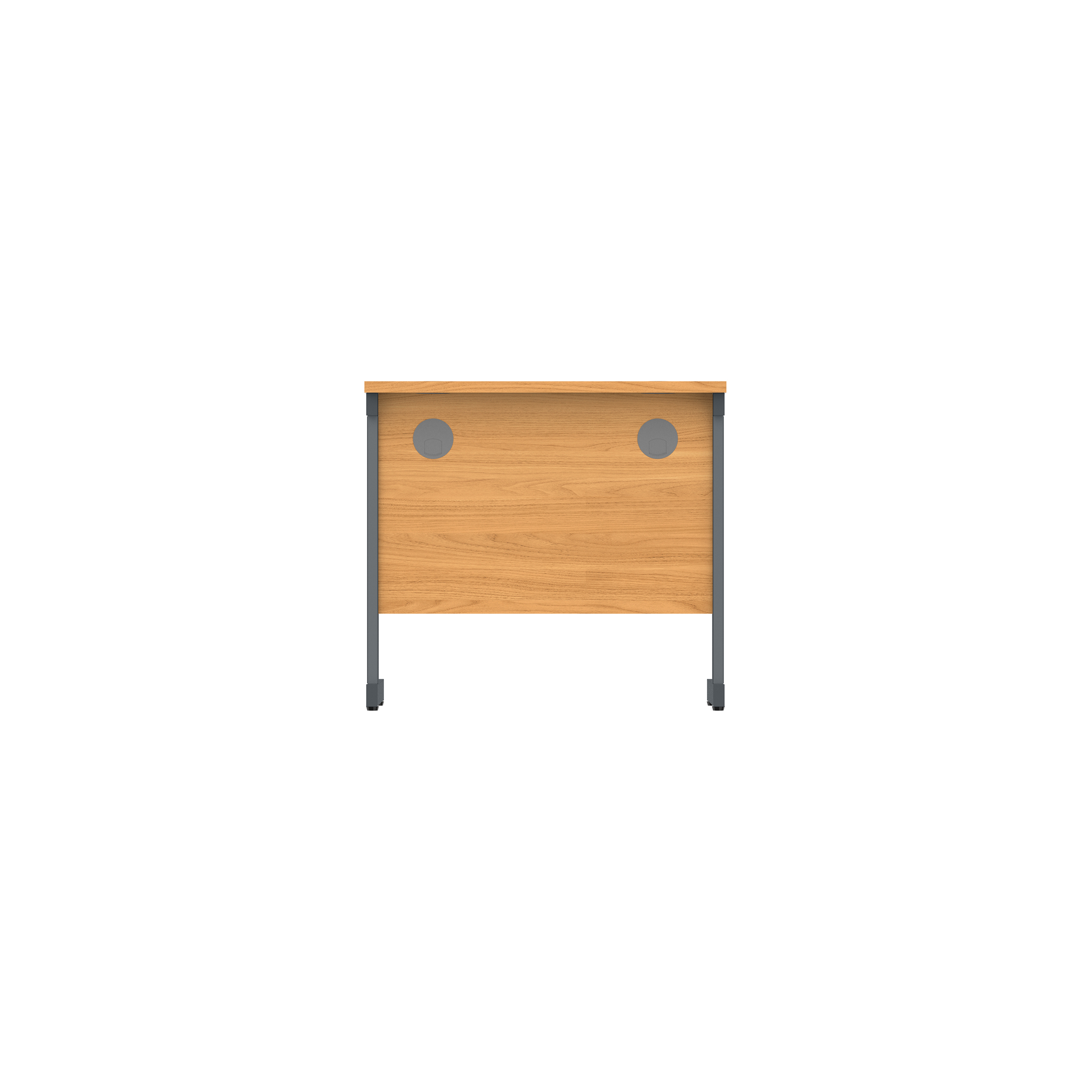 Office Rectangular Desk with Steel Single Upright Cantilever Frame (FSC) | 800X600 | Norwegian Beech/Graphite thumbnail 4